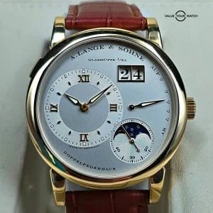 A. Lange & Sohne Lange 1 Moon Phase in 18k yellow gold, full set! Ref. 109.021