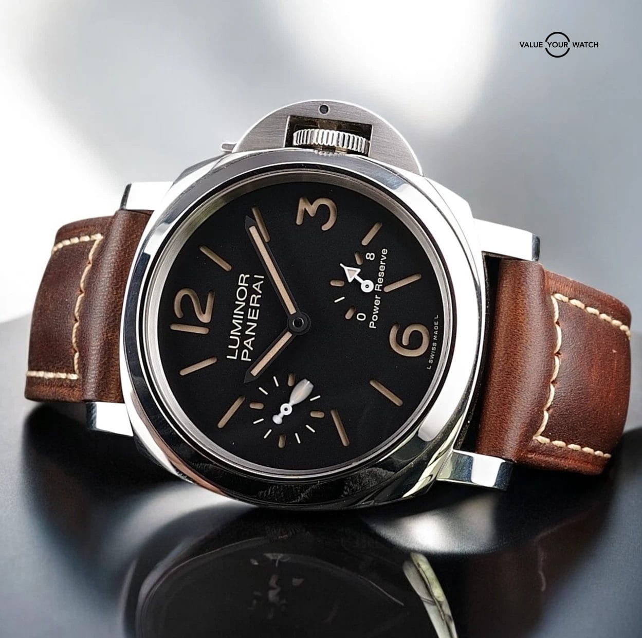 Panerai Luminor Men's Black Watch - PAM00795, Full Set, near Mint, 2 OEM Straps - Image 4
