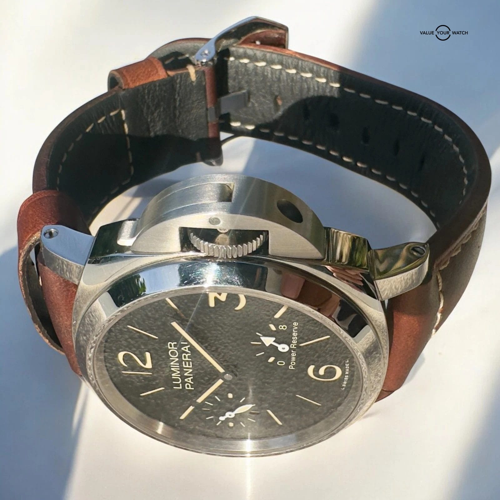 Panerai Luminor Men's Black Watch - PAM00795, Full Set, near Mint, 2 OEM Straps - Image 12