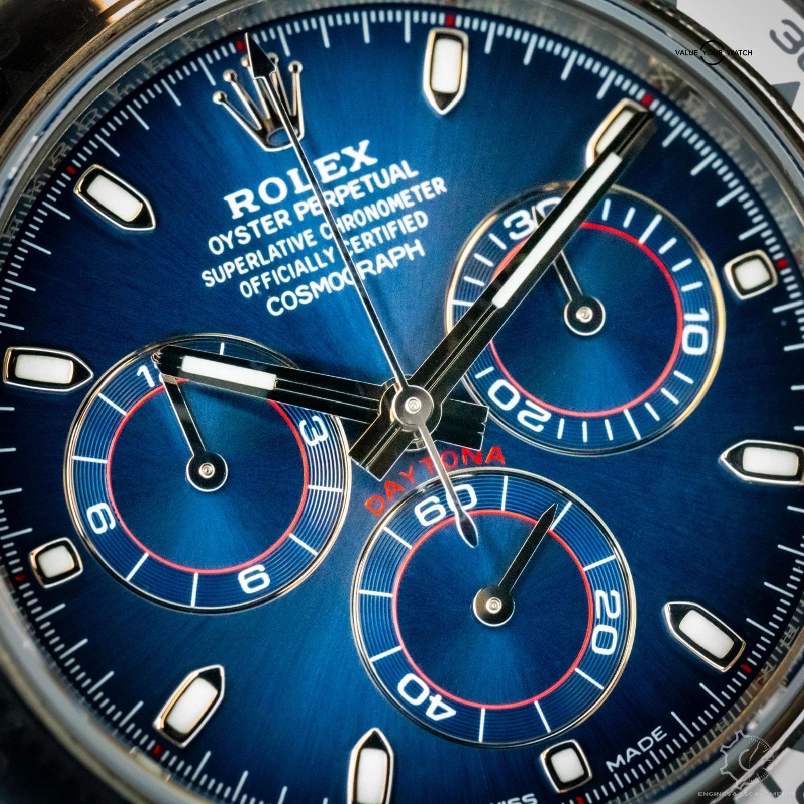 Rolex Cosmograph Daytona 40mm Complete Set Mint 18K White Gold Blue Dial 116509 - Image 6