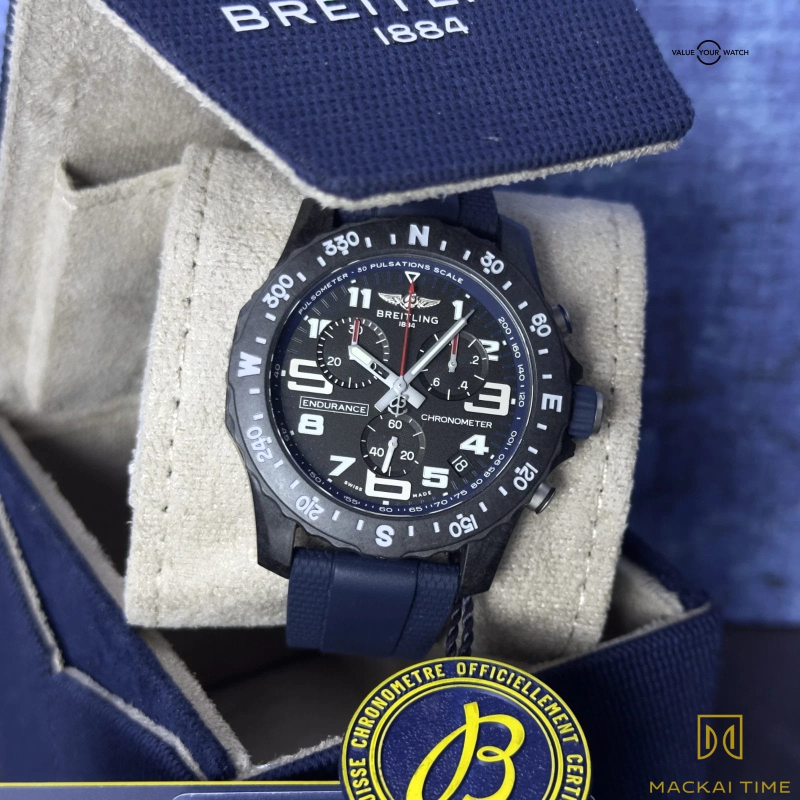 Breitling Endurance Pro Blue X82310D51B1S2 Full Set 2025 Sport Watch - Image 2