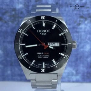 Tissot PRS 516 Men’s Black Watch – T044.430.21.051.00 Steel Bracelet Sapphire