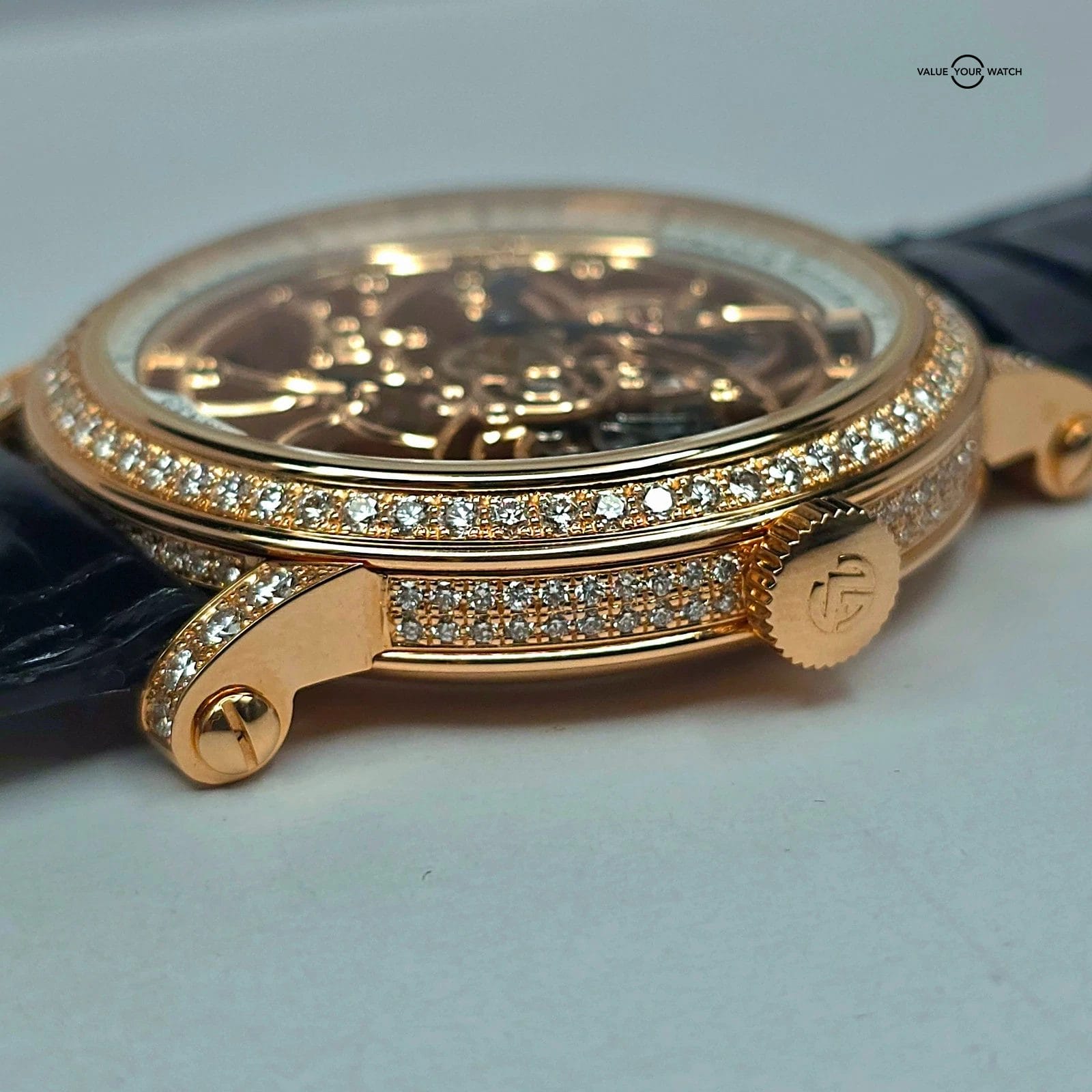 Franck Muller 7 Days Round Skeleton, Solid 18k gold and Diamonds! Full set 2024 - Image 9