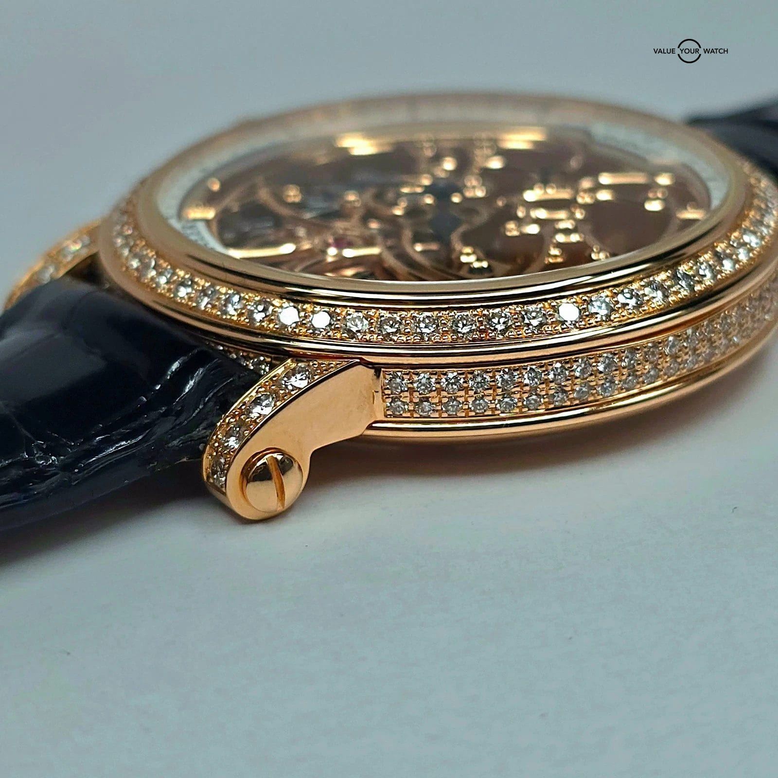 Franck Muller 7 Days Round Skeleton, Solid 18k gold and Diamonds! Full set 2024 - Image 10