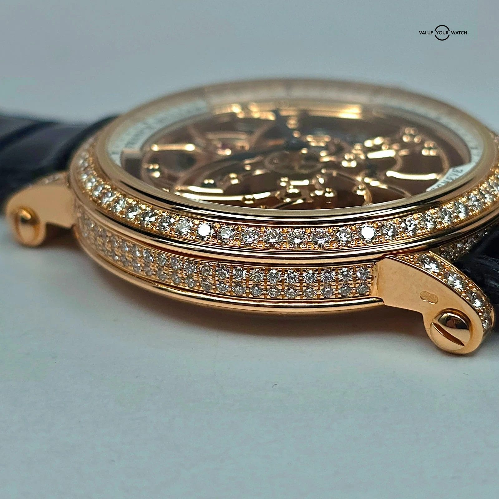 Franck Muller 7 Days Round Skeleton, Solid 18k gold and Diamonds! Full set 2024 - Image 11