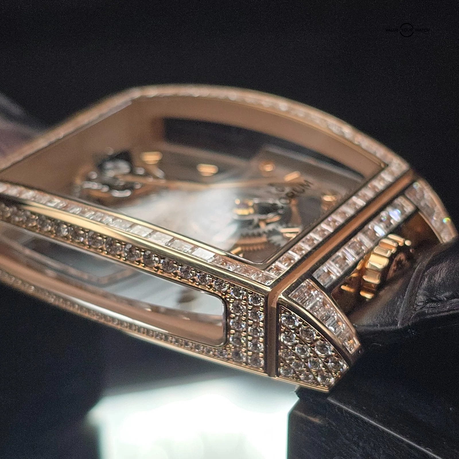 Corum Golden Bridge Tourbillon, 18k gold Factory Baguette Diamonds, 5 piece run! - Image 3