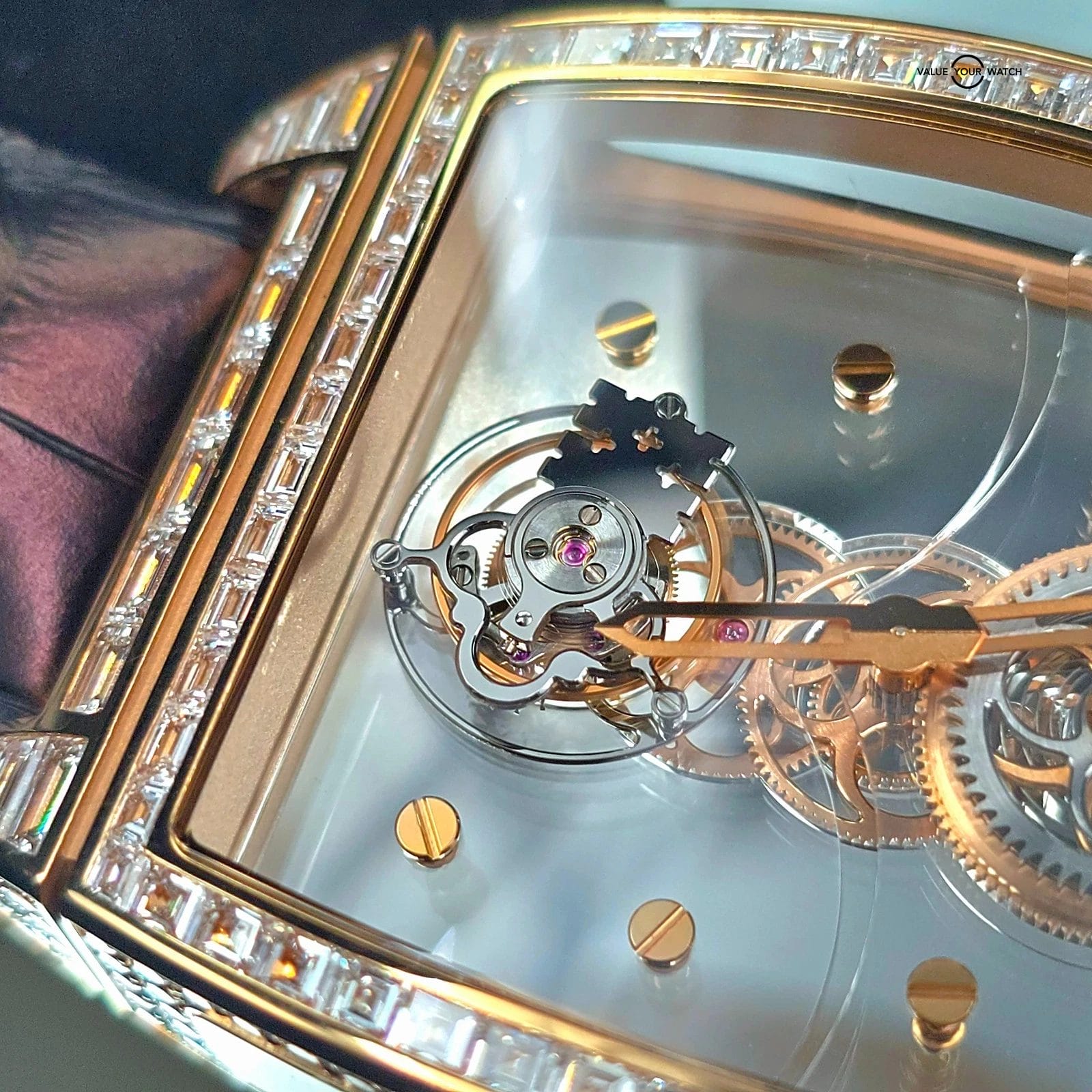 Corum Golden Bridge Tourbillon, 18k gold Factory Baguette Diamonds, 5 piece run! - Image 8