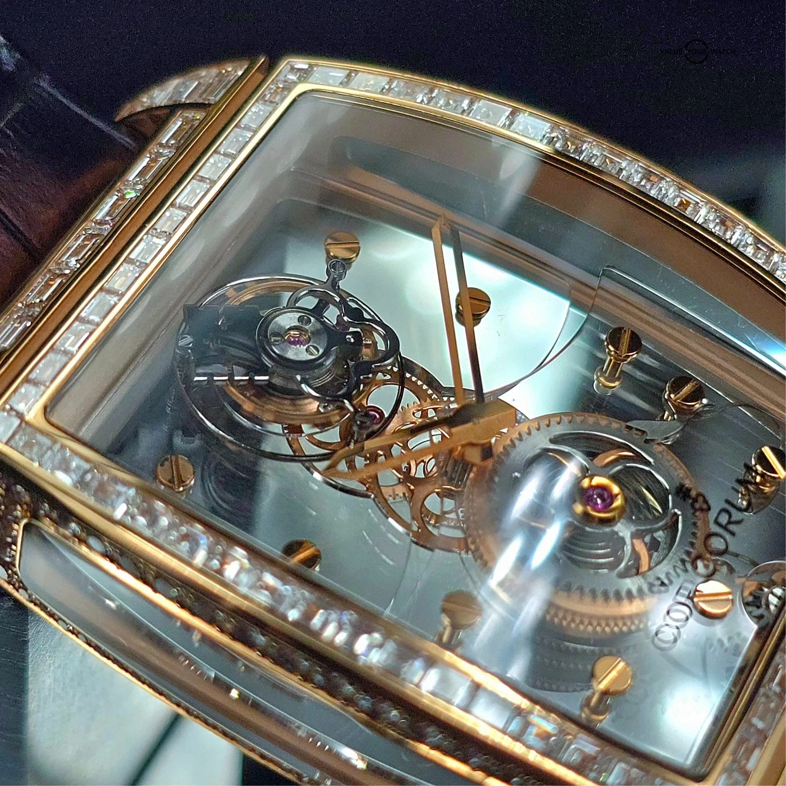 Corum Golden Bridge Tourbillon, 18k gold Factory Baguette Diamonds, 5 piece run! - Image 16