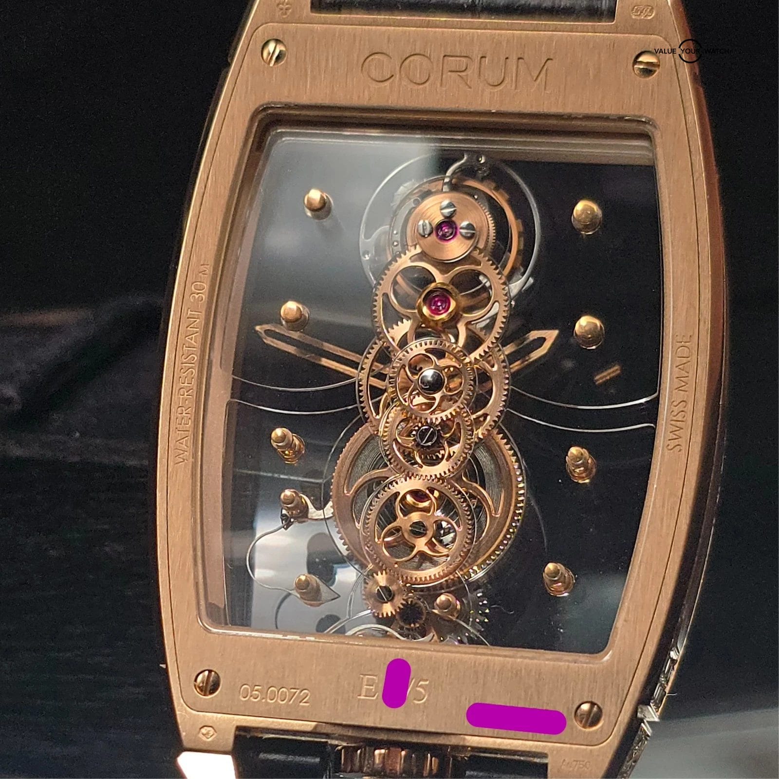 Corum Golden Bridge Tourbillon, 18k gold Factory Baguette Diamonds, 5 piece run! - Image 19