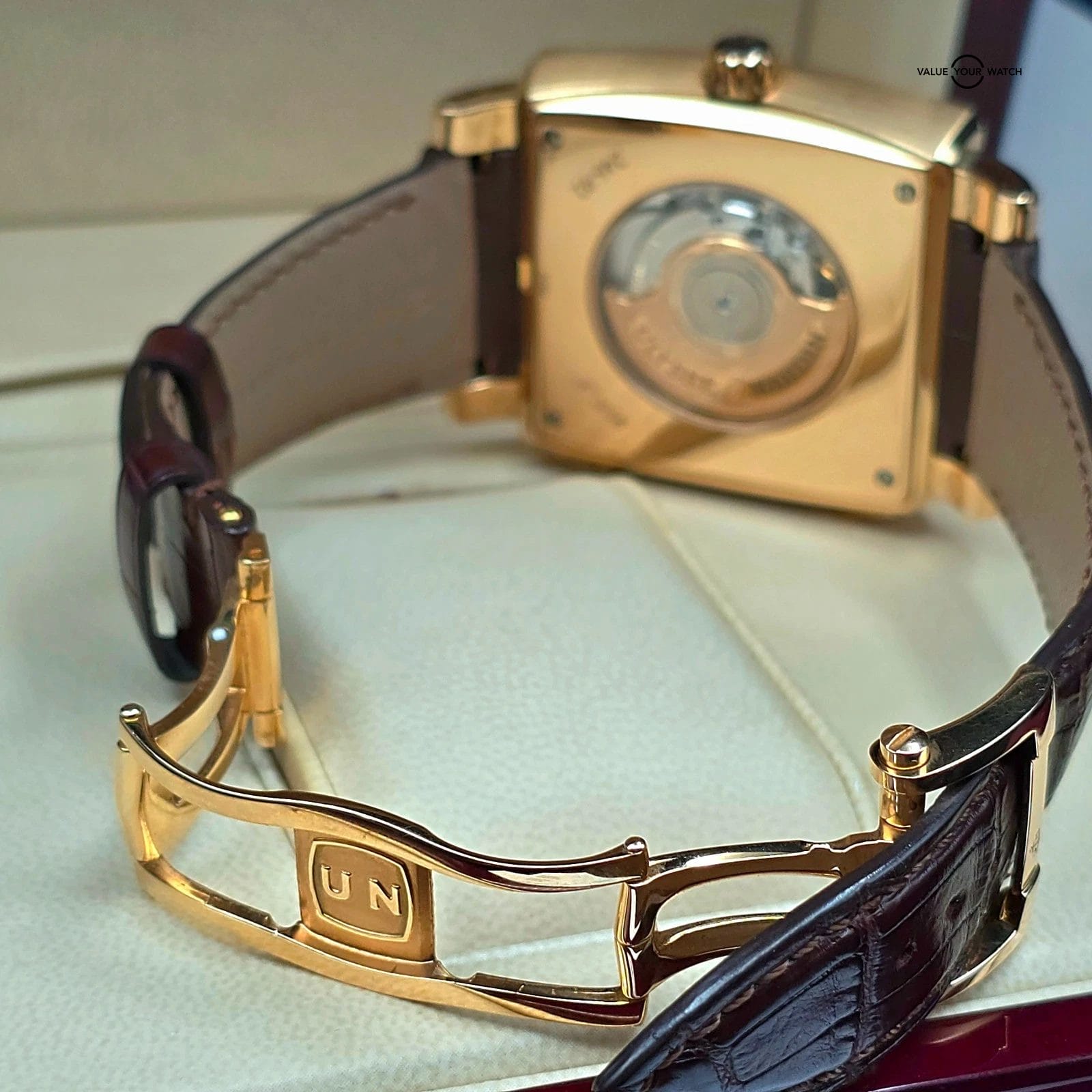 Ulysse Nardin Quadrato Dual Time in 42mm 18k rose gold! Full set Ref. 246-92 - Image 3