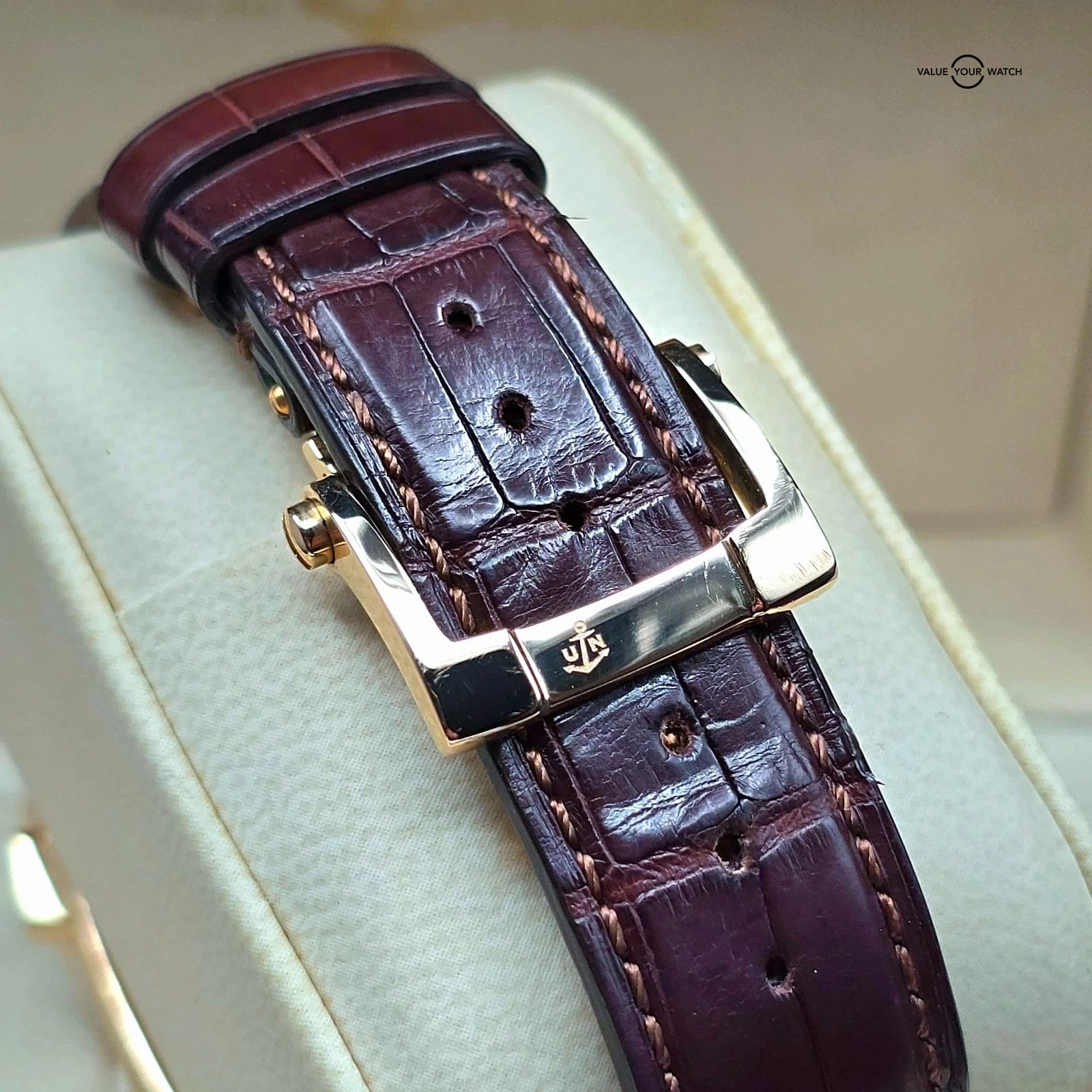 Ulysse Nardin Quadrato Dual Time in 42mm 18k rose gold! Full set Ref. 246-92 - Image 5