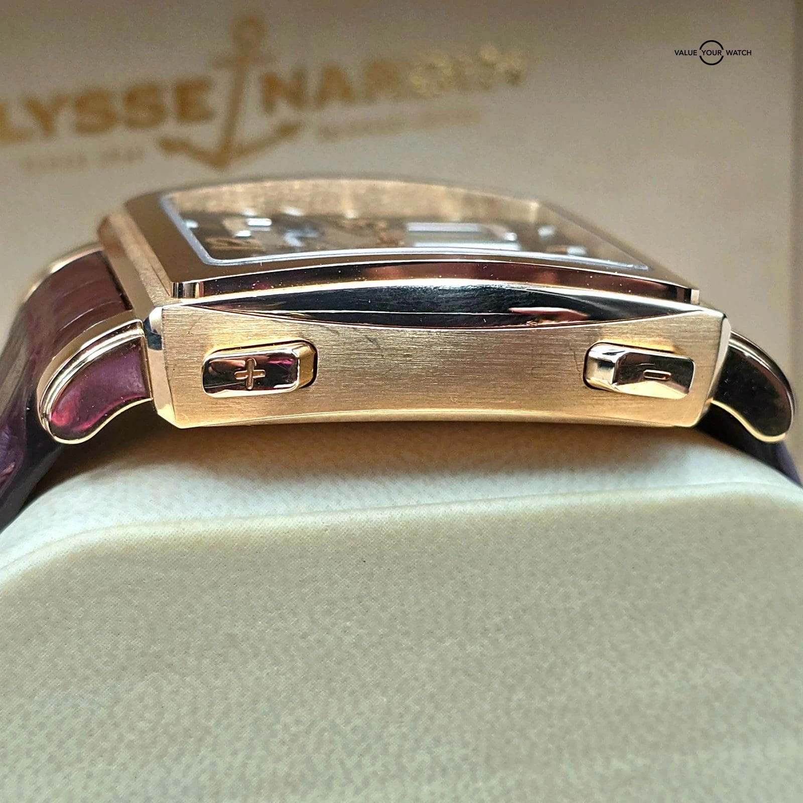 Ulysse Nardin Quadrato Dual Time in 42mm 18k rose gold! Full set Ref. 246-92 - Image 6