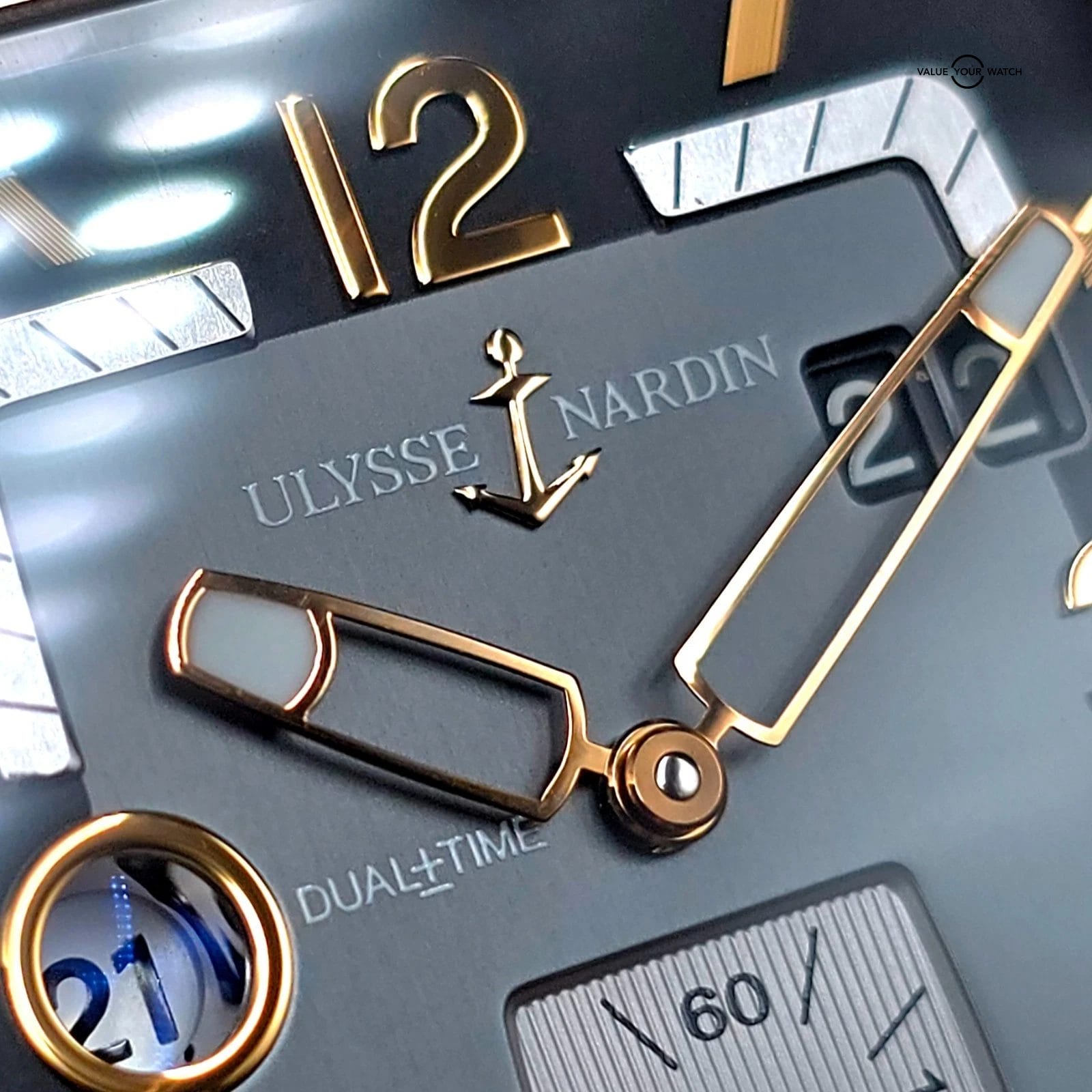 Ulysse Nardin Quadrato Dual Time in 42mm 18k rose gold! Full set Ref. 246-92 - Image 12