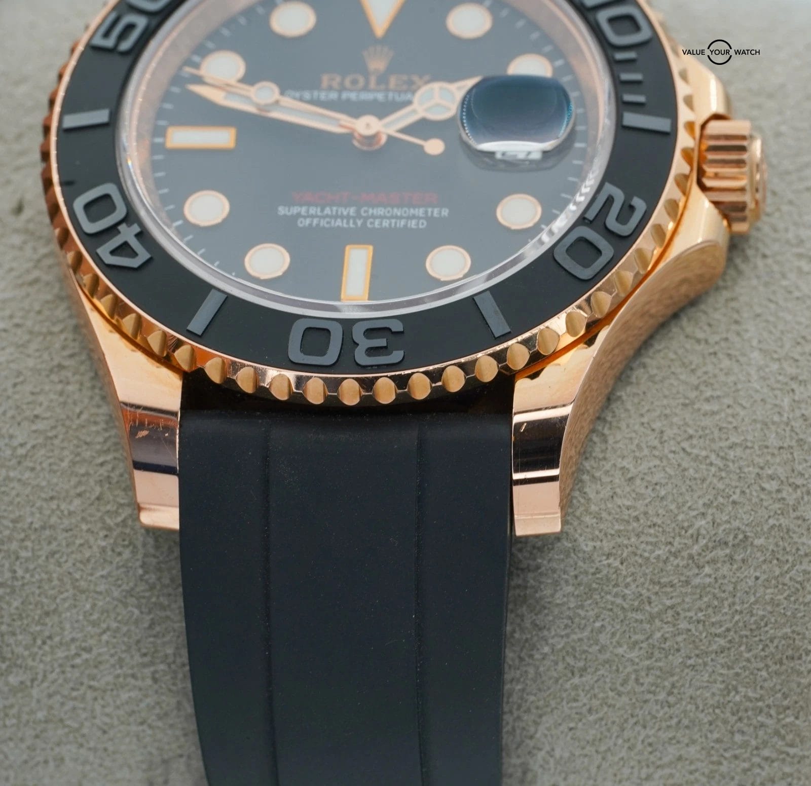 Rolex Yacht-master 40mm 116655 Rose Gold Oysterflex BOXES/PAPERS! - Image 6