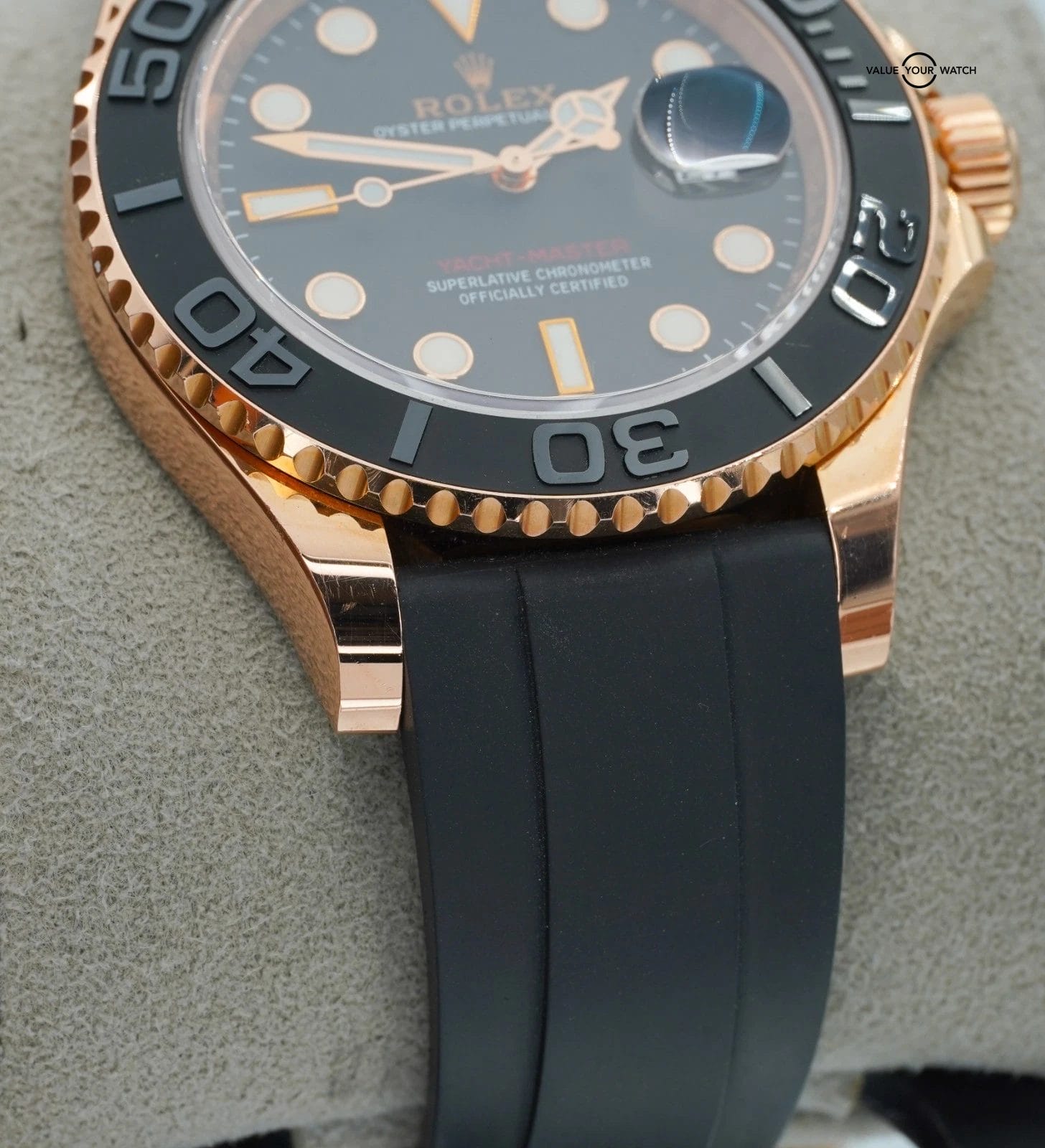 Rolex Yacht-master 40mm 116655 Rose Gold Oysterflex BOXES/PAPERS! - Image 7