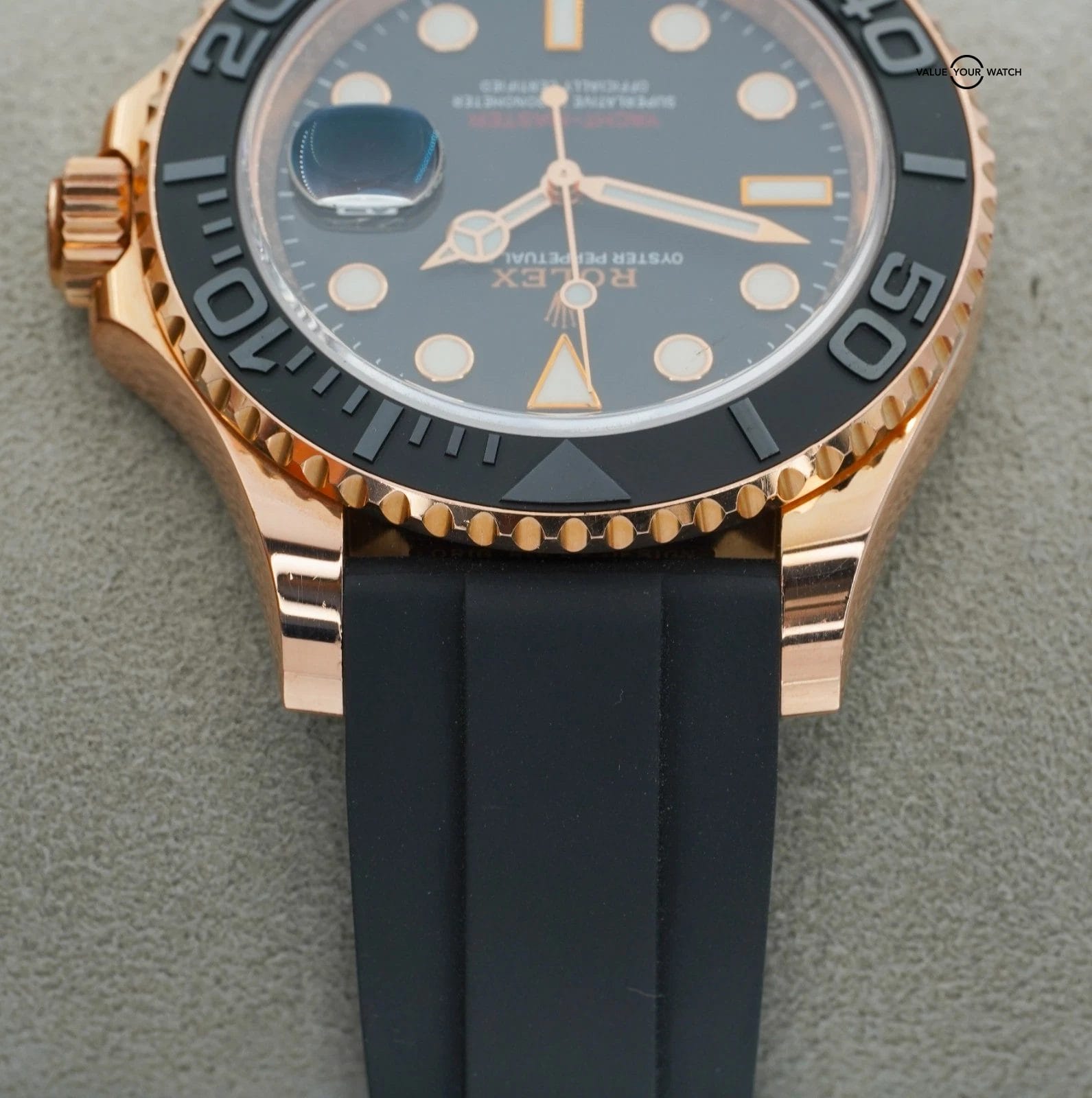 Rolex Yacht-master 40mm 116655 Rose Gold Oysterflex BOXES/PAPERS! - Image 14