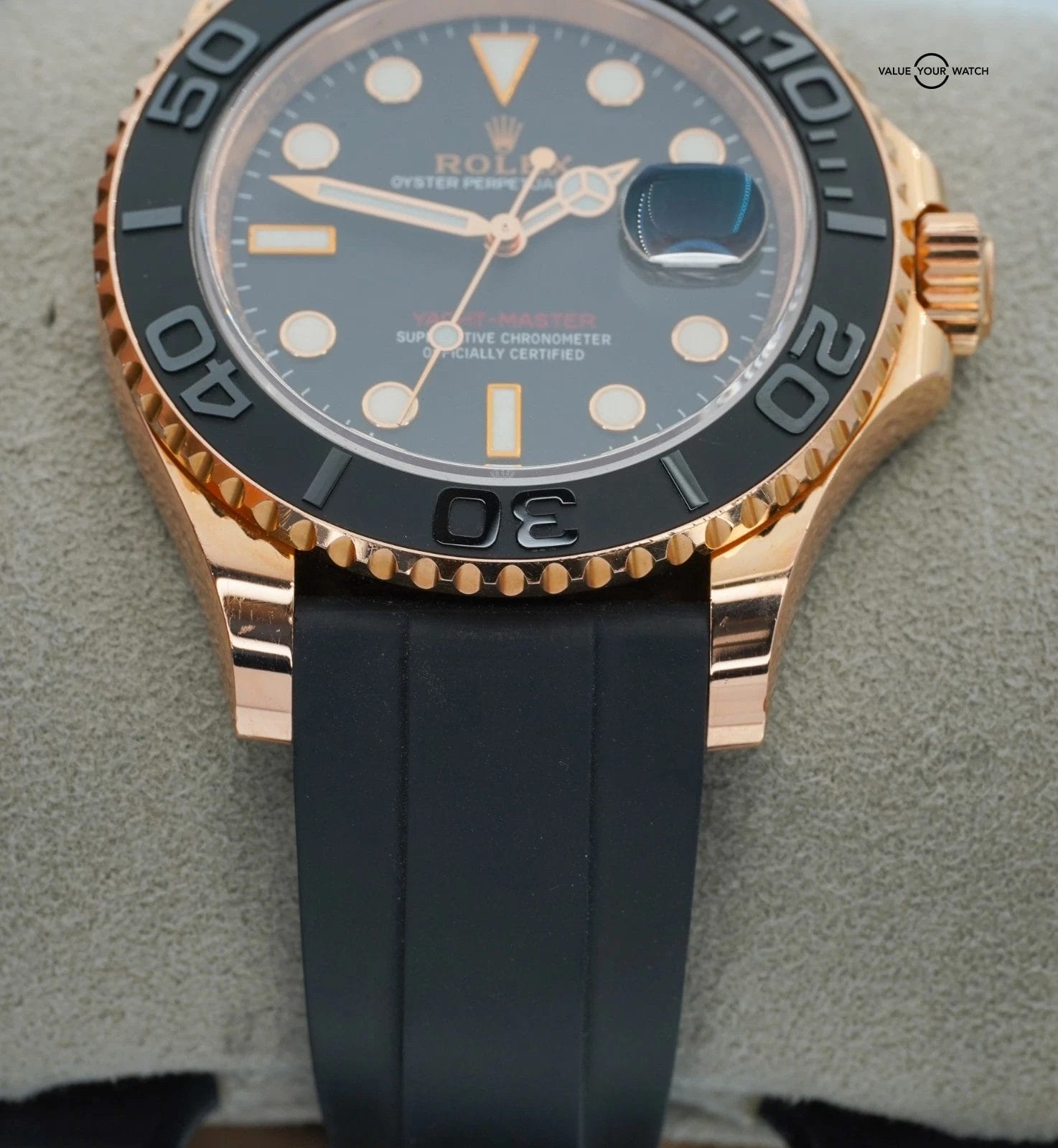 Rolex Yacht-master 40mm 116655 Rose Gold Oysterflex BOXES/PAPERS! - Image 15