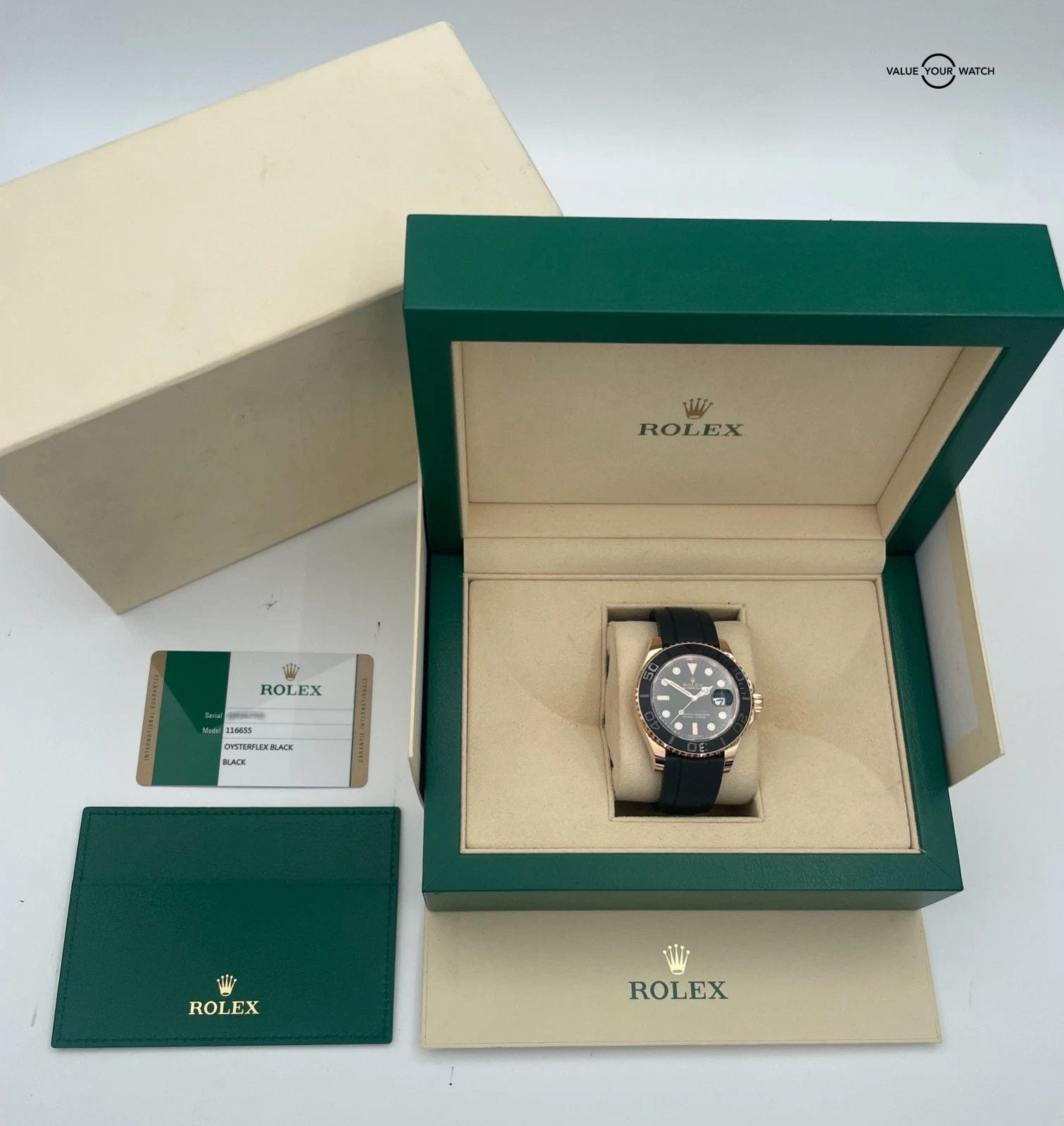 Rolex Yacht-master 40mm 116655 Rose Gold Oysterflex BOXES/PAPERS! - Image 19