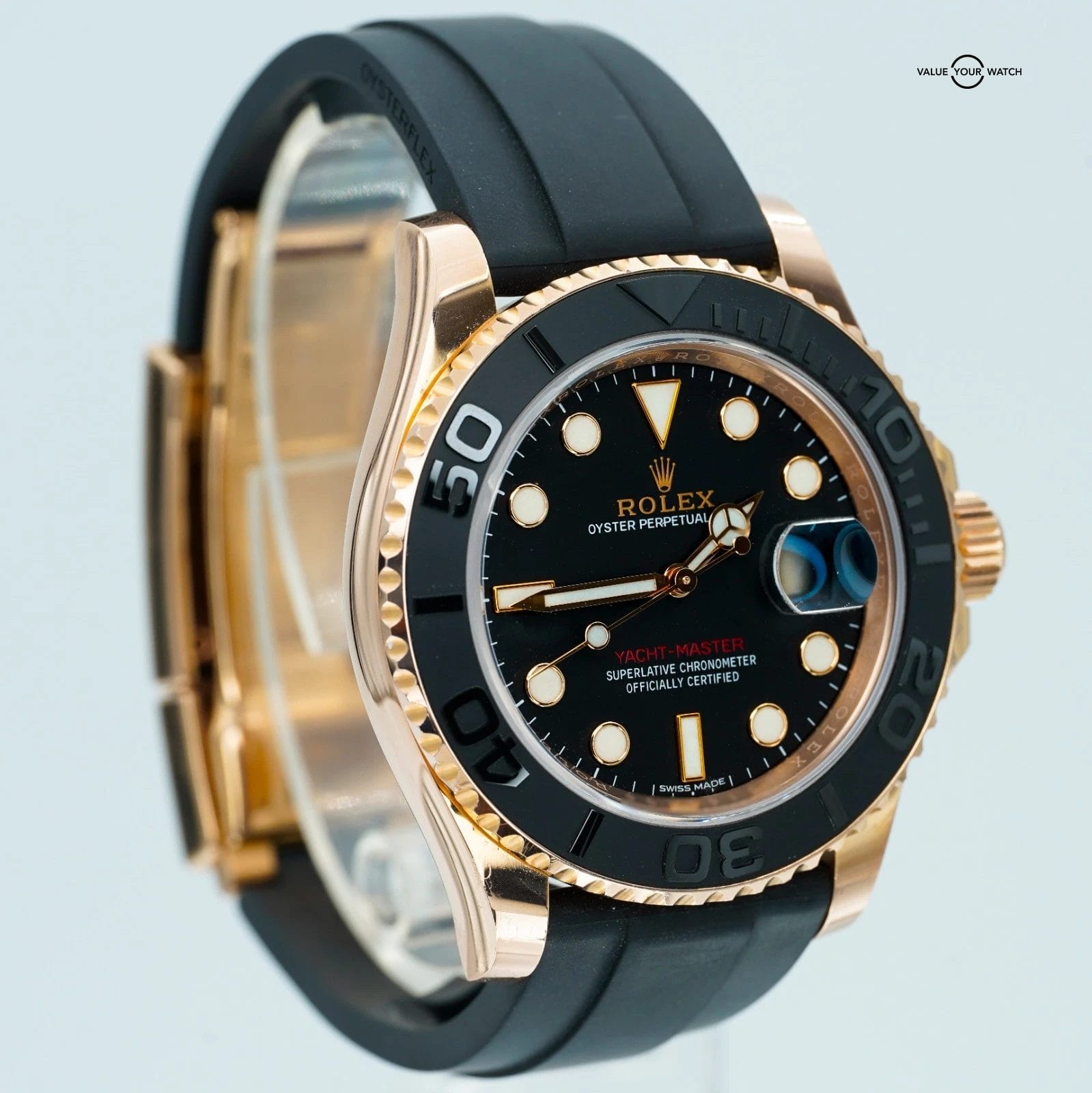 Rolex Yacht-master 40mm 116655 Rose Gold Oysterflex BOXES/PAPERS! - Image 20