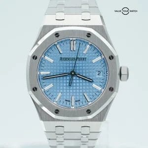 2022 Audemars Piguet Royal Oak 15550ST 50th Anniversary 37mm Light Blue Dial