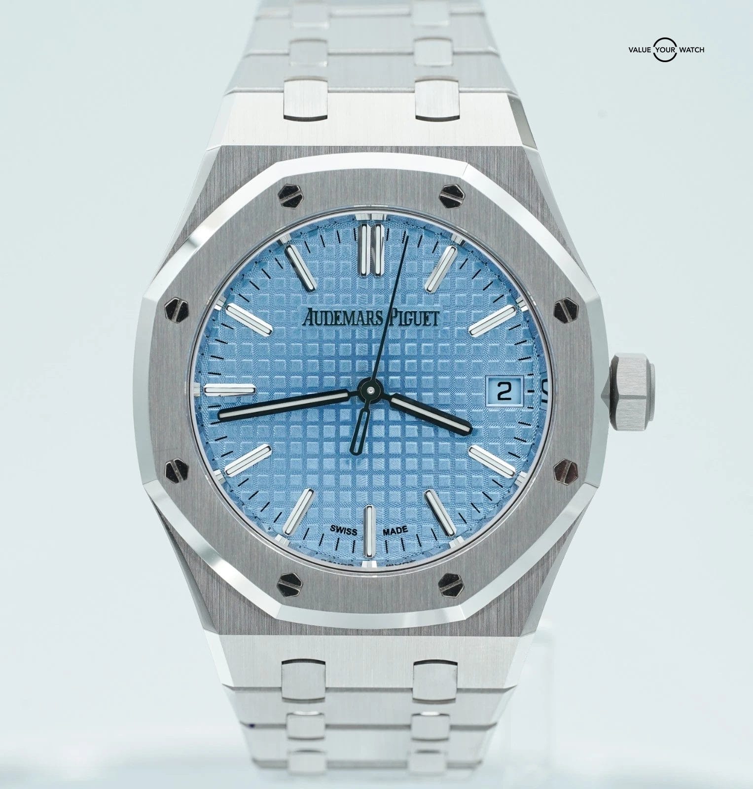 2022 Audemars Piguet Royal Oak 15550ST 50th Anniversary 37mm Light Blue Dial