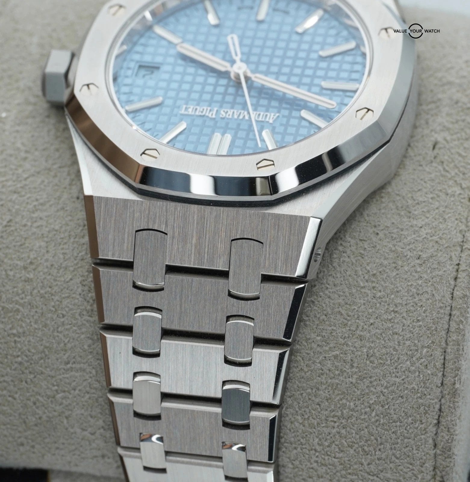 2022 Audemars Piguet Royal Oak 15550ST 50th Anniversary 37mm Light Blue Dial - Image 7