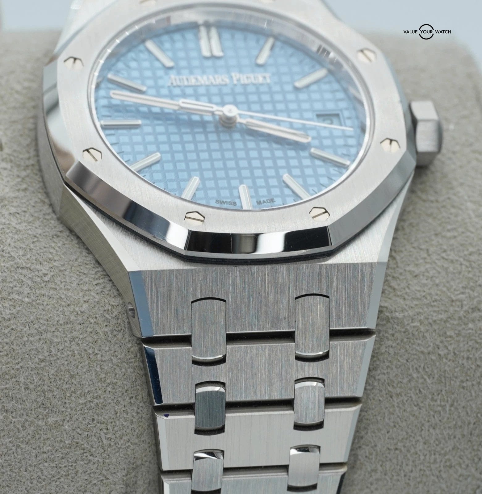 2022 Audemars Piguet Royal Oak 15550ST 50th Anniversary 37mm Light Blue Dial - Image 10