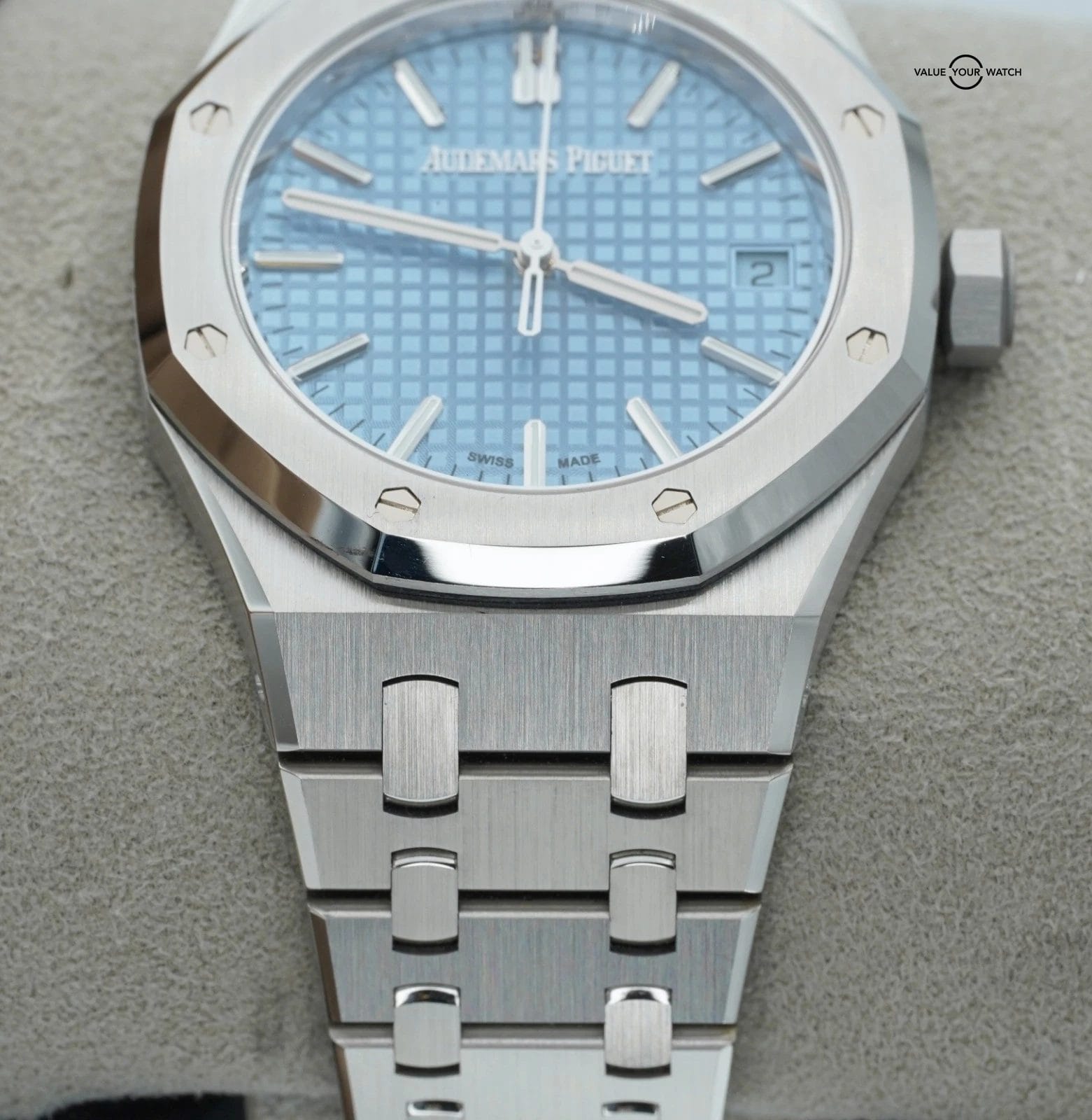 2022 Audemars Piguet Royal Oak 15550ST 50th Anniversary 37mm Light Blue Dial - Image 17