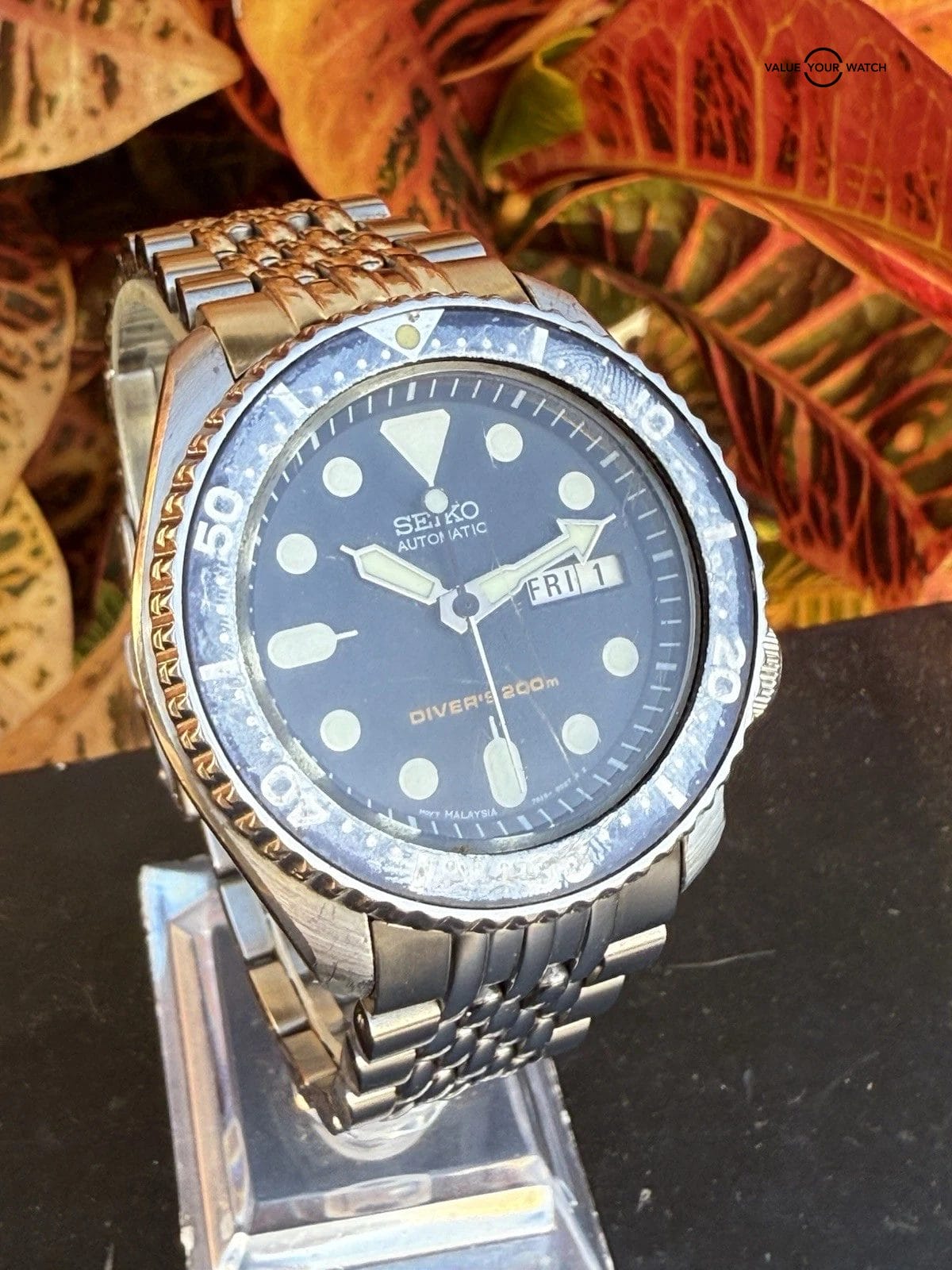 Seiko SKX173 Men's Divers Watch 200M 7S26-0028 Extra Bezels Estate Sale Runs