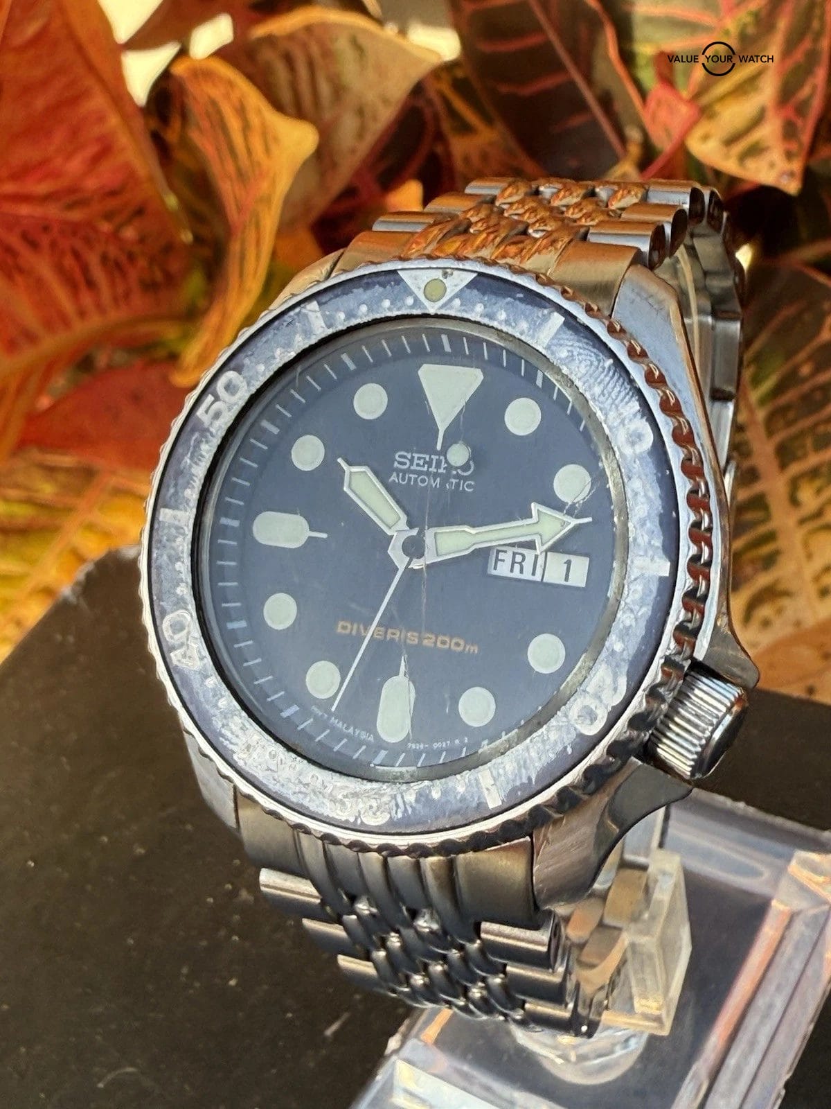 Seiko SKX173 Men's Divers Watch 200M 7S26-0028 Extra Bezels Estate Sale Runs - Image 7