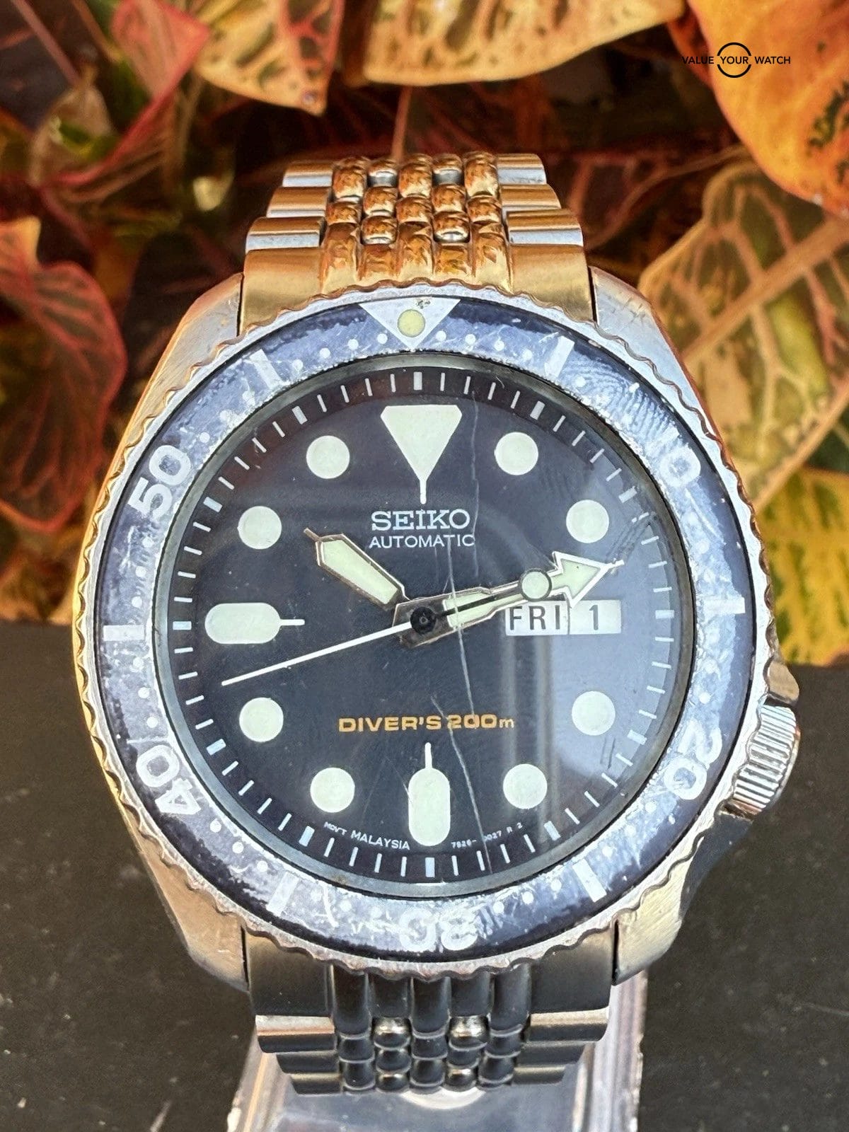 Seiko SKX173 Men's Divers Watch 200M 7S26-0028 Extra Bezels Estate Sale Runs - Image 8