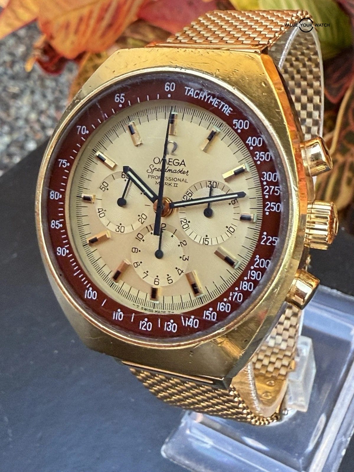 Auth. Omega Speedmaster Professional Mark II 145.034 Gold Plated 861 Estate Runs - Image 17