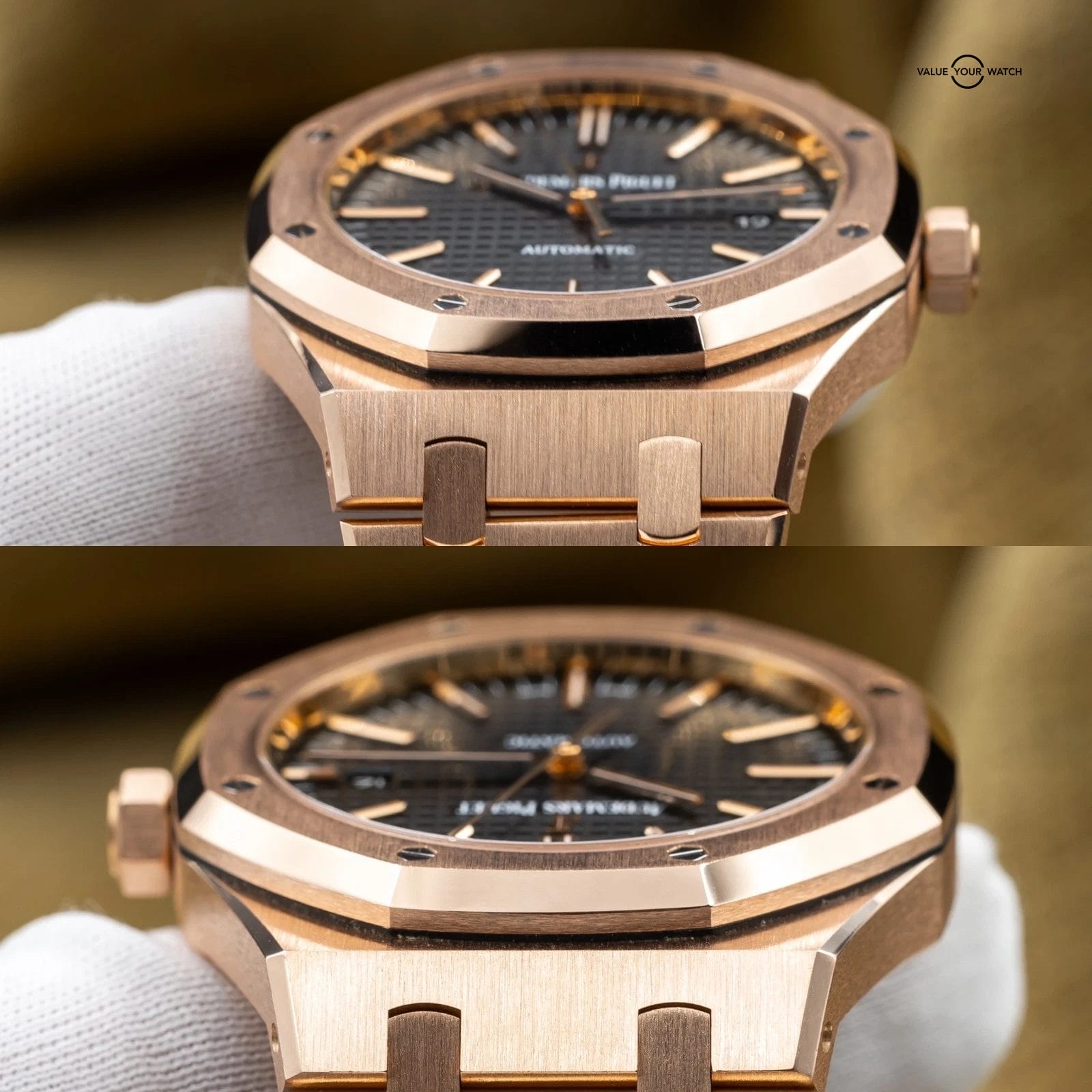 Audemars Piguet Royal Oak 41mm AP 15400OR Rose Gold Black Dial Full Set - Image 9