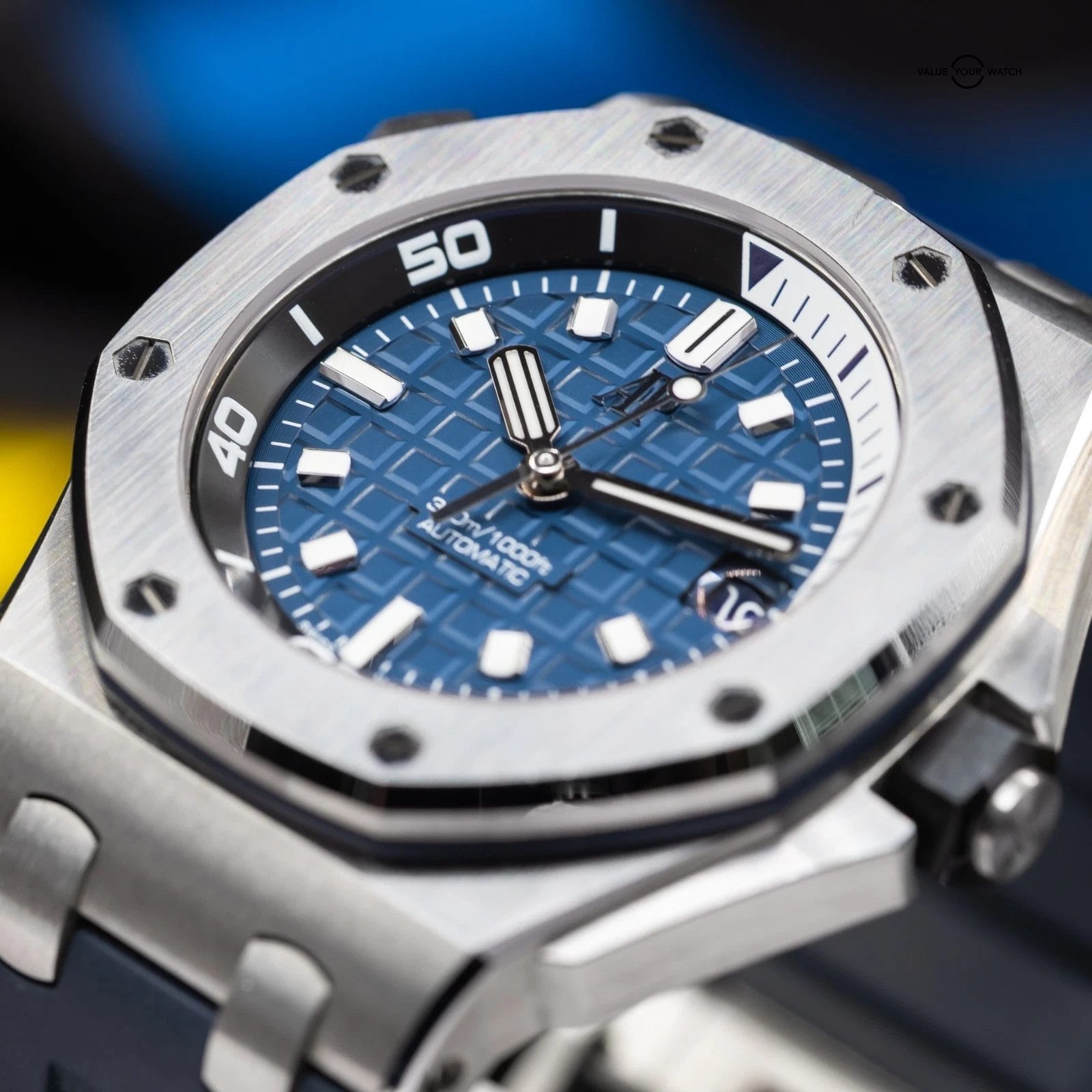 Audemars Piguet Royal Oak Offshore Diver Blue Men's Watch - 15720ST.OO.A027CA.01 - Image 9