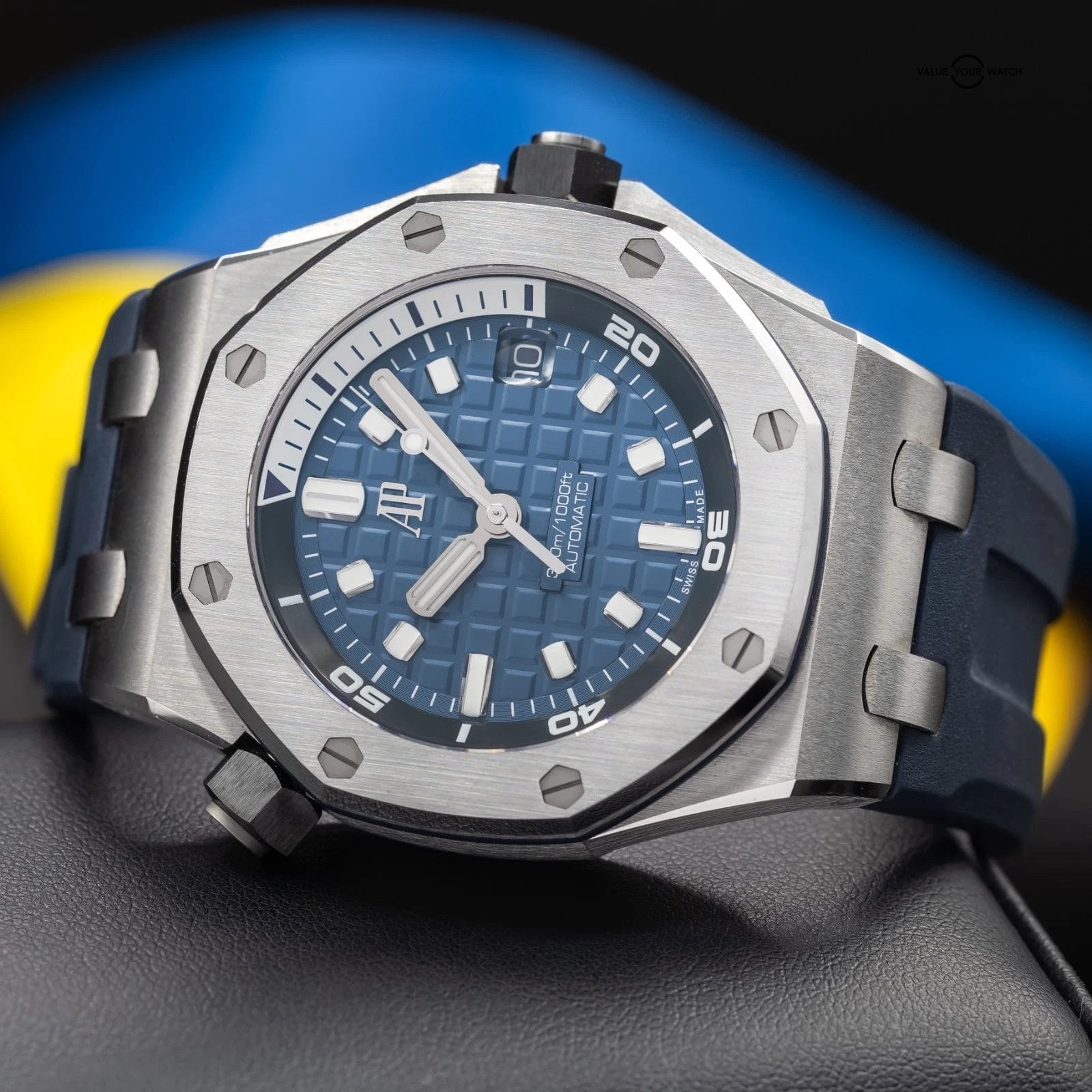 Audemars Piguet Royal Oak Offshore Diver Blue Men's Watch - 15720ST.OO.A027CA.01 - Image 13
