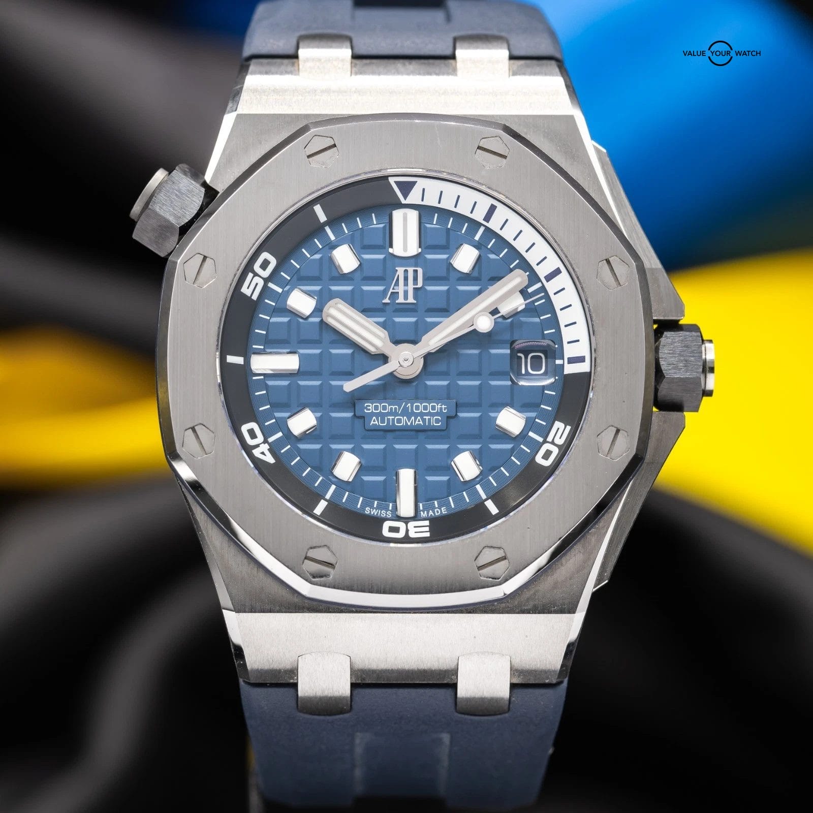 Audemars Piguet Royal Oak Offshore Diver Blue Men's Watch - 15720ST.OO.A027CA.01