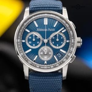 Audemars Piguet Code 11.59 Chronograph 41mm Blue Nuit Dial 26393ST Full Set