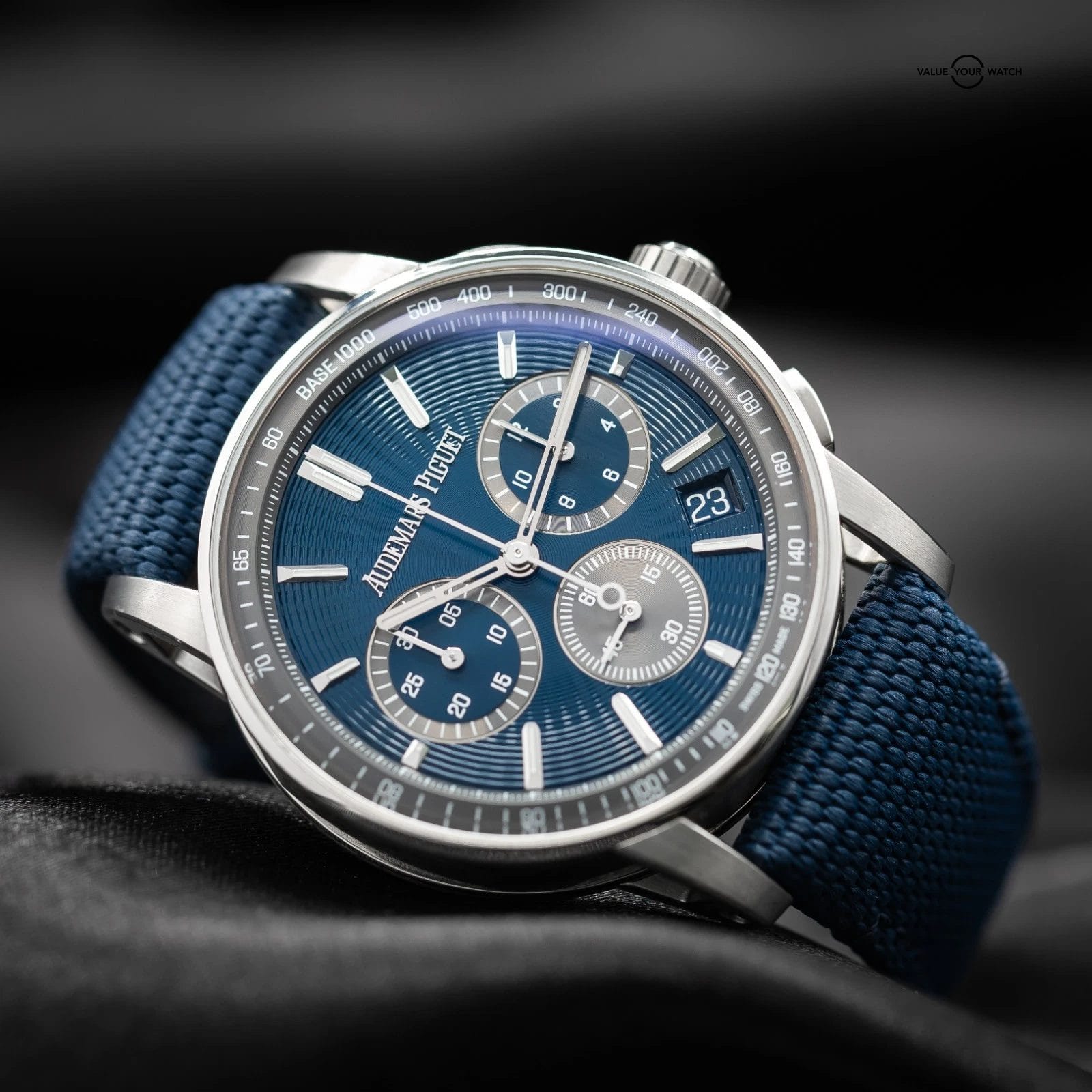 Audemars Piguet Code 11.59 Chronograph 41mm Blue Nuit Dial 26393ST Full Set - Image 3