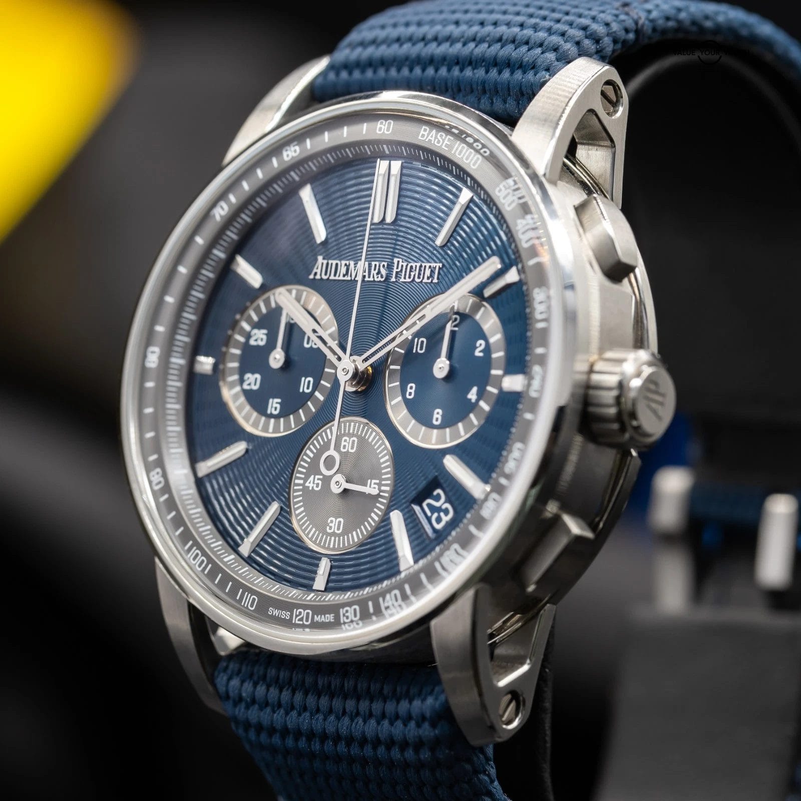 Audemars Piguet Code 11.59 Chronograph 41mm Blue Nuit Dial 26393ST Full Set - Image 4