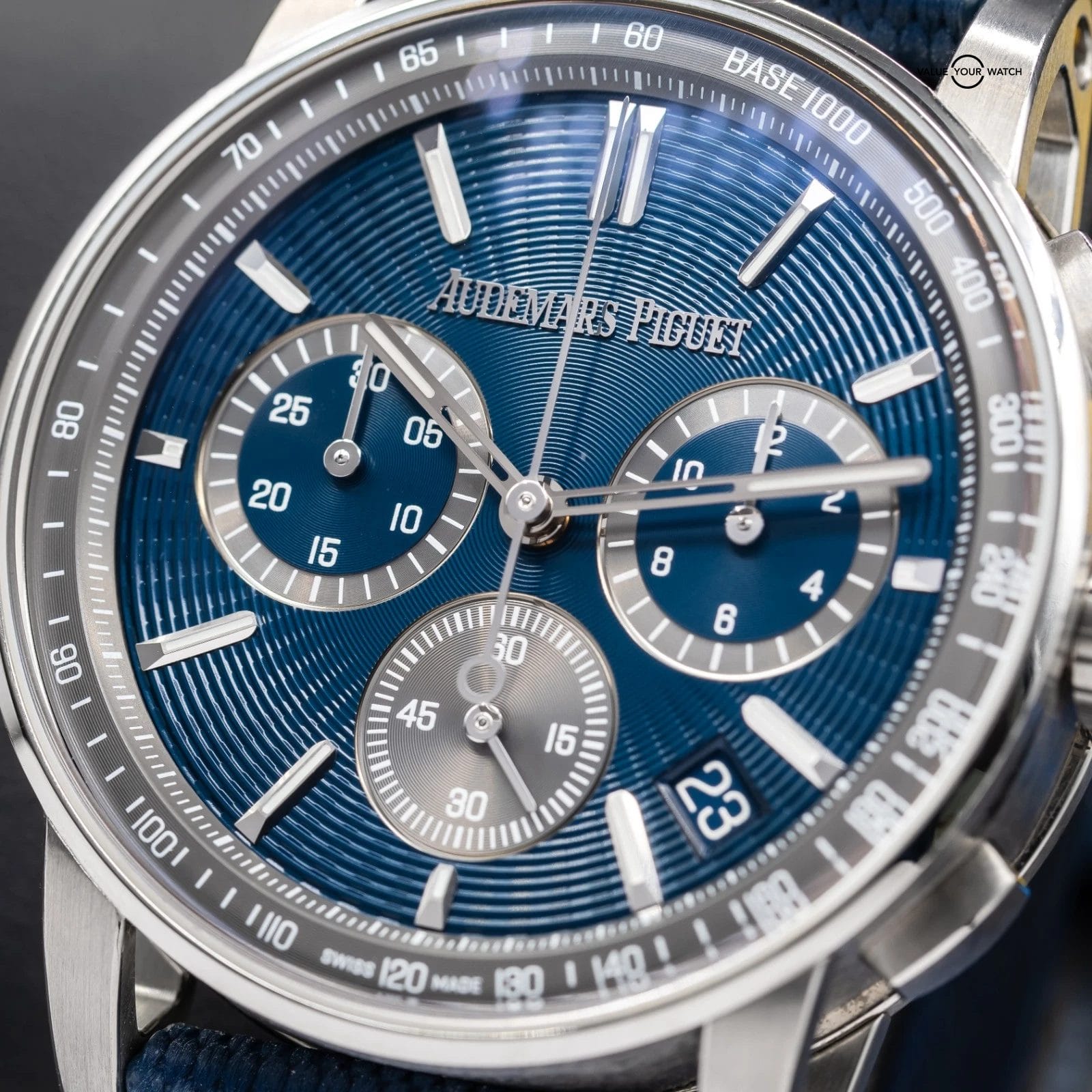 Audemars Piguet Code 11.59 Chronograph 41mm Blue Nuit Dial 26393ST Full Set - Image 5