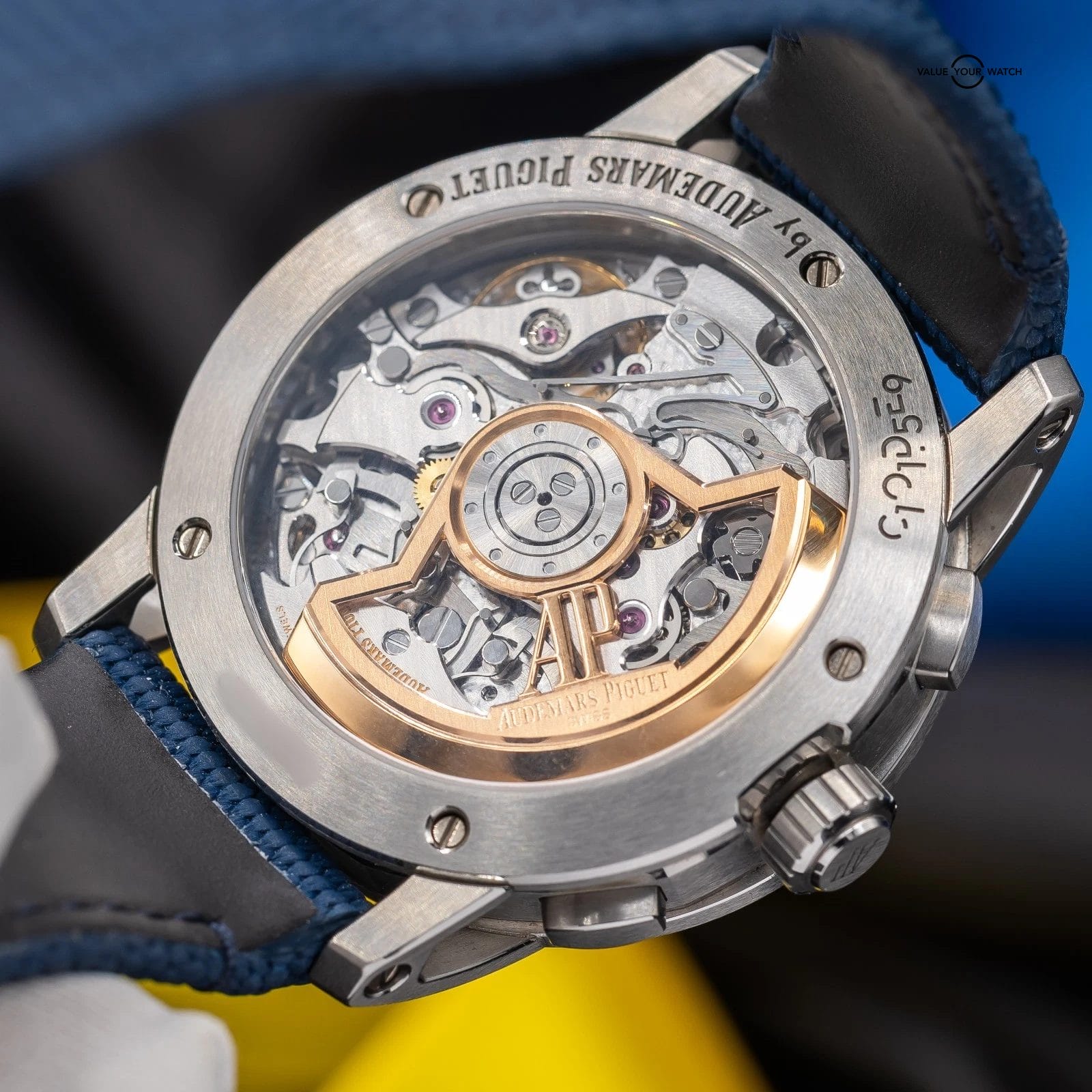 Audemars Piguet Code 11.59 Chronograph 41mm Blue Nuit Dial 26393ST Full Set - Image 7