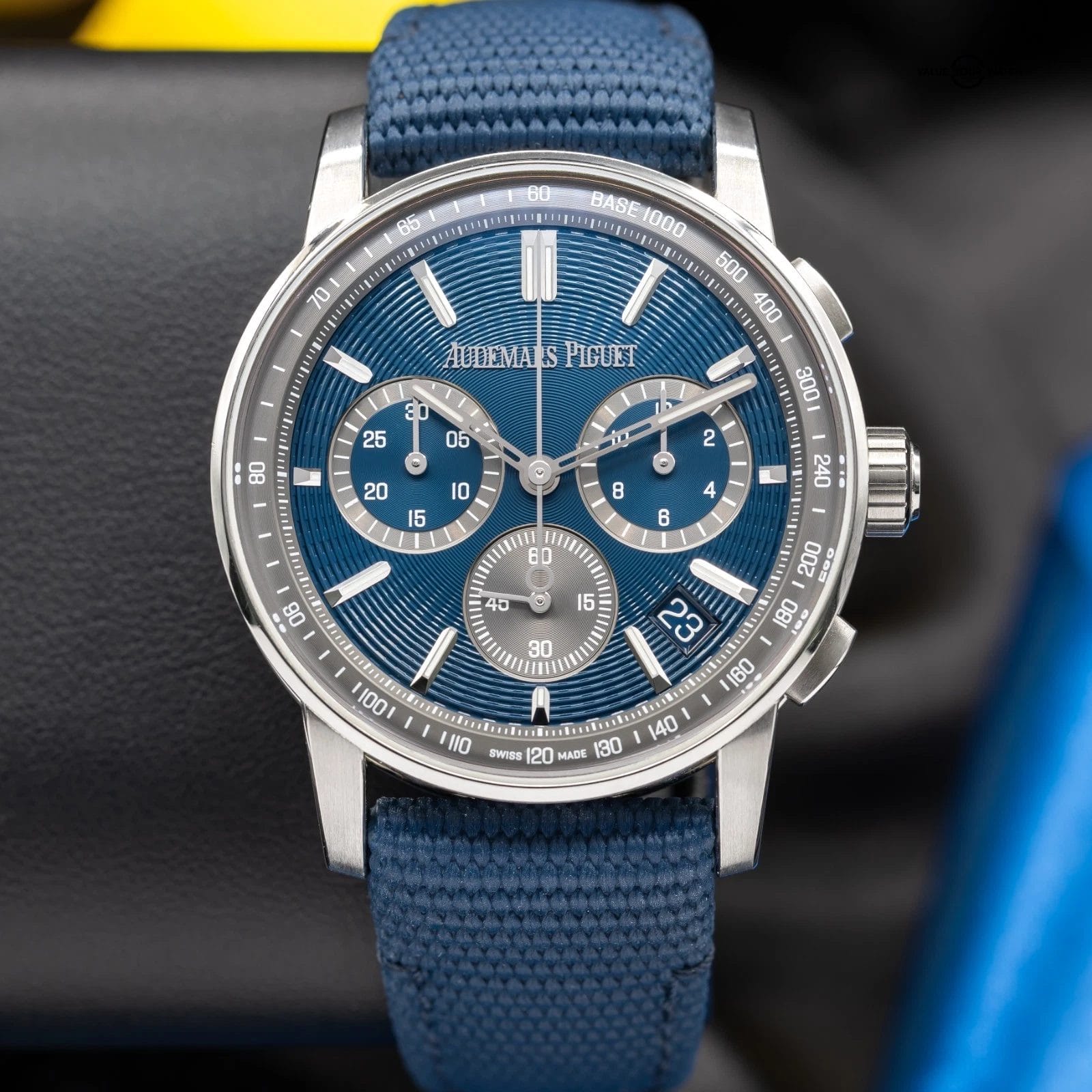 Audemars Piguet Code 11.59 Chronograph 41mm Blue Nuit Dial 26393ST Full Set - Image 13