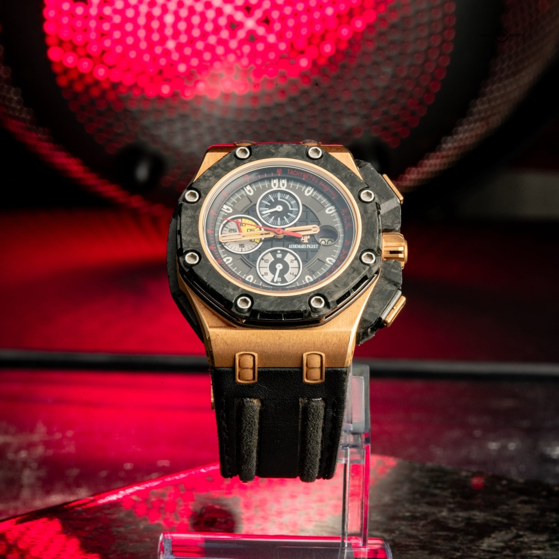 Audemars Piguet Royal Oak Offshore Grand Prix Ltd. Ed. Rose Gold Carbon Case Black dial Date Automatic Chronograph - Image 2