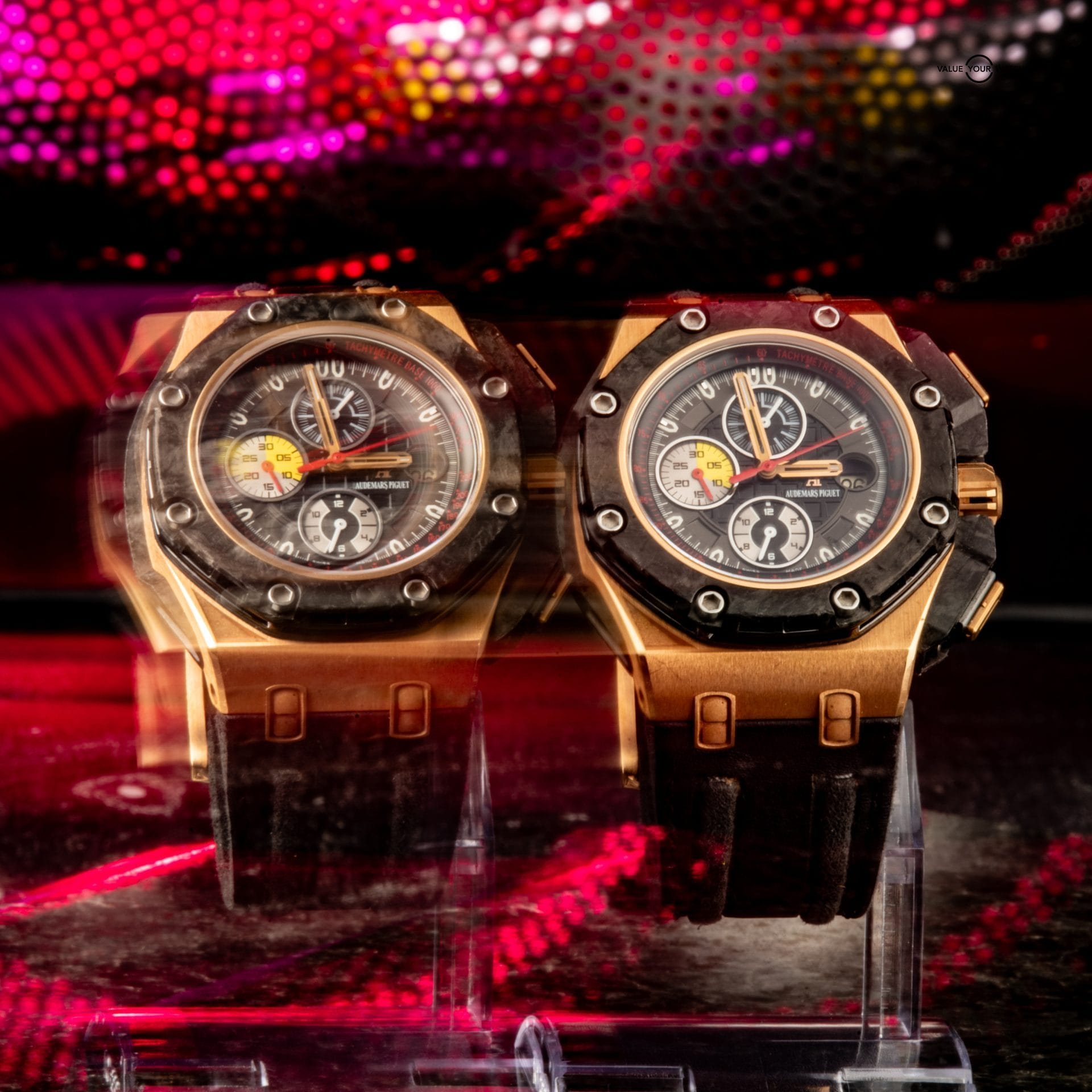 Audemars Piguet Royal Oak Offshore Grand Prix Ltd. Ed. Rose Gold Carbon Case Black dial Date Automatic Chronograph - Image 7