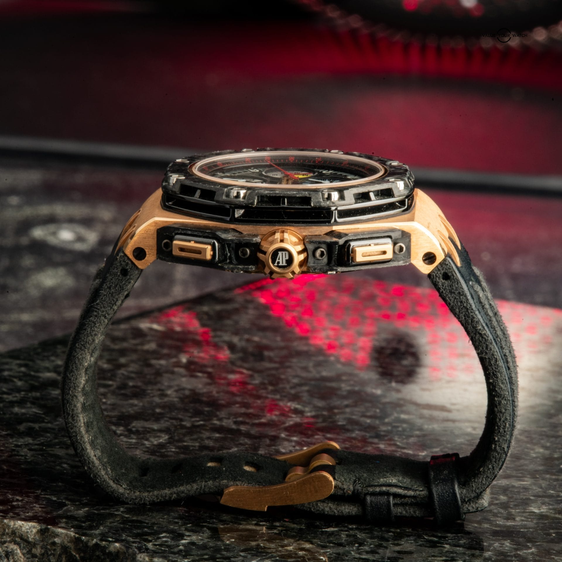 Audemars Piguet Royal Oak Offshore Grand Prix Ltd. Ed. Rose Gold Carbon Case Black dial Date Automatic Chronograph - Image 15