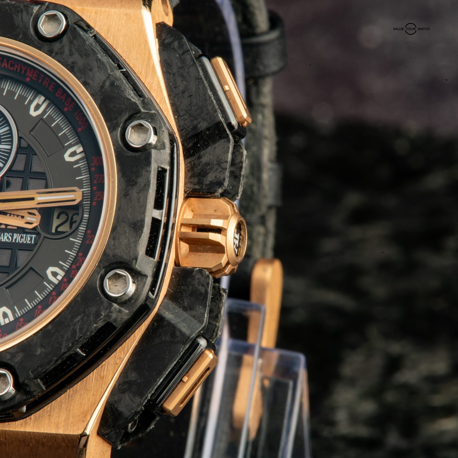 Audemars Piguet Royal Oak Offshore Grand Prix Ltd. Ed. Rose Gold Carbon Case Black dial Date Automatic Chronograph - Image 19