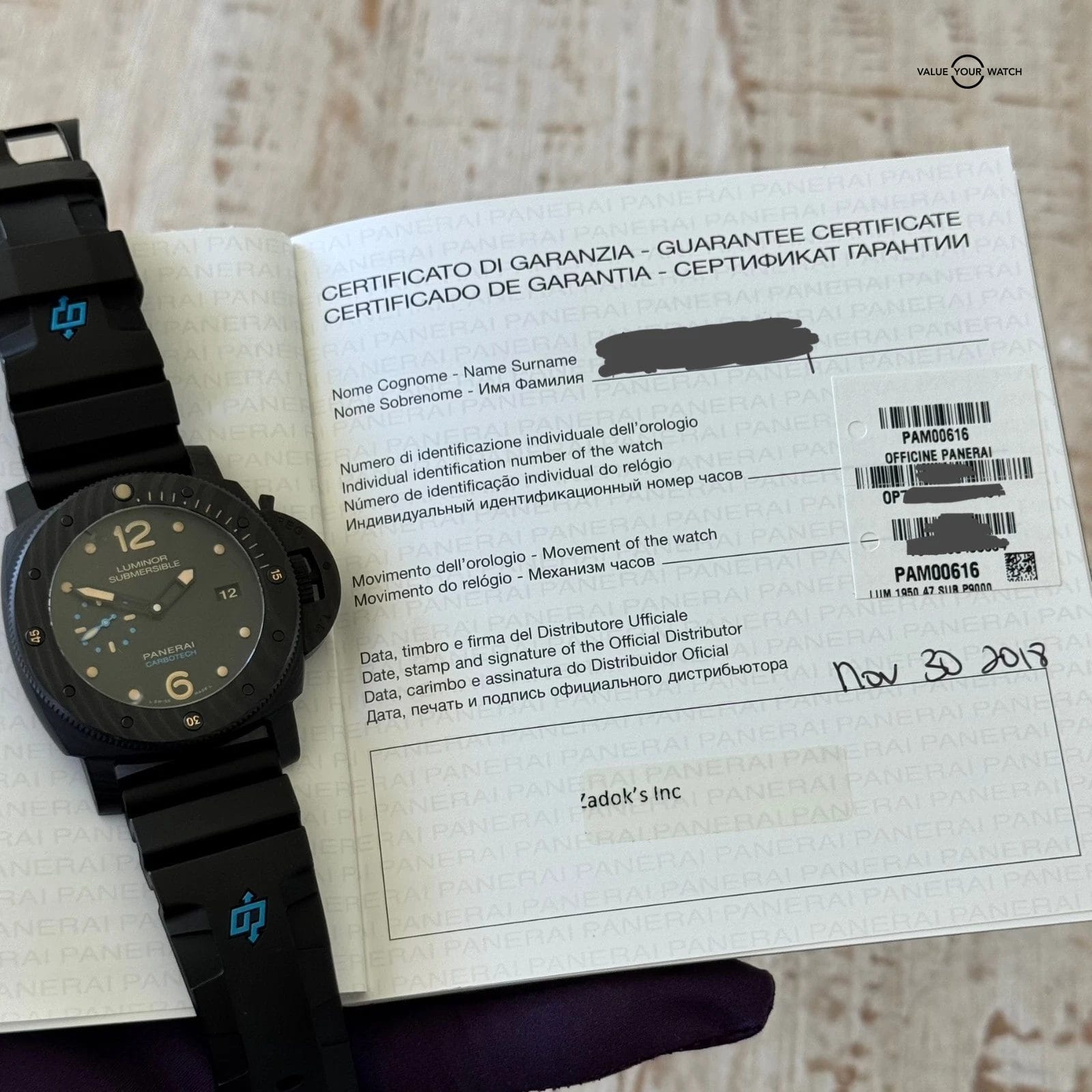 Panerai Luminor Submersible 1950 Carbotech - 47mm Automatic - Full Set -PAM00616 - Image 5