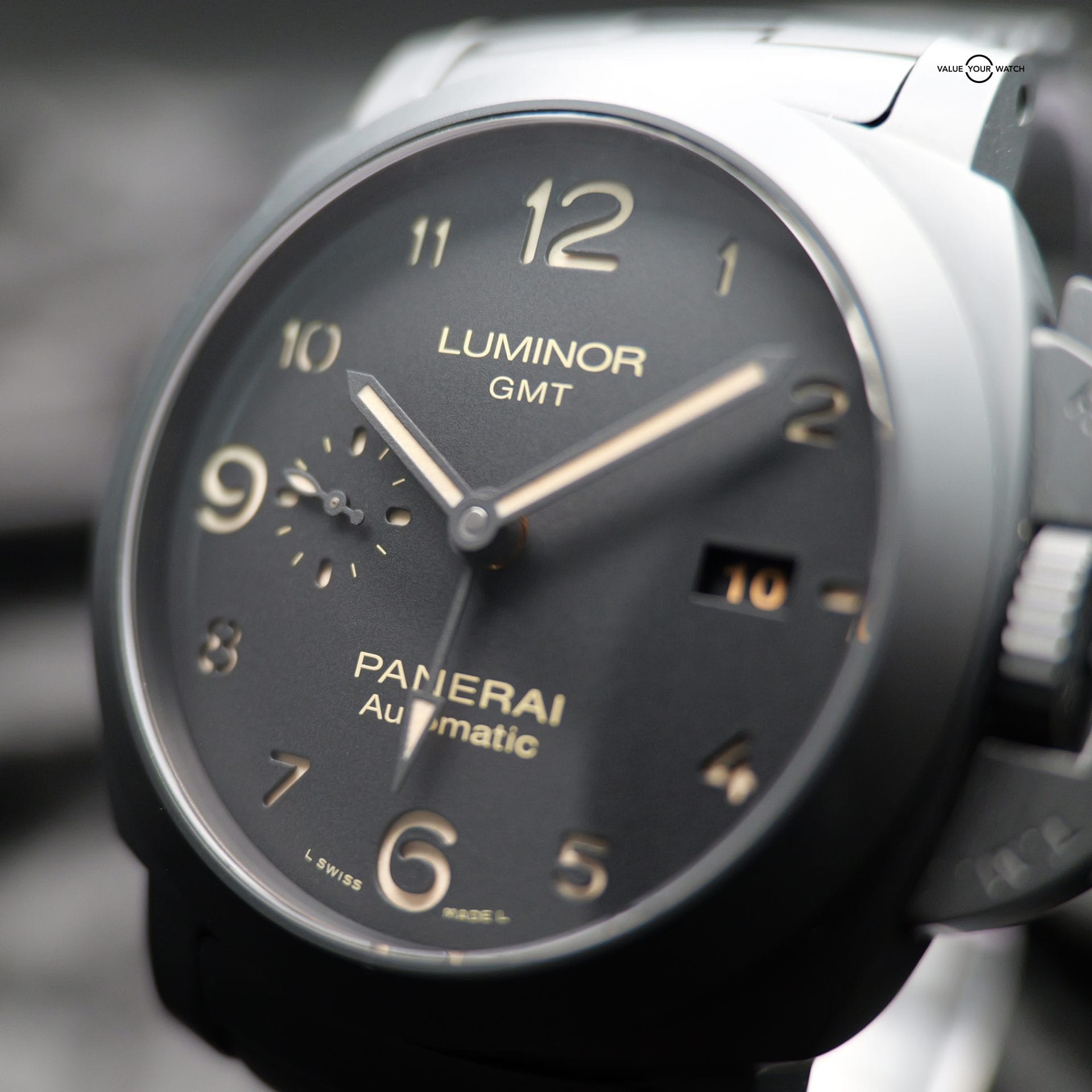 Panerai Luminor 1950 3 Days Gmt Automatic PAM01438 PAM1438 44MM Ceramic Black Dial Full Set WARRANTY - Image 2