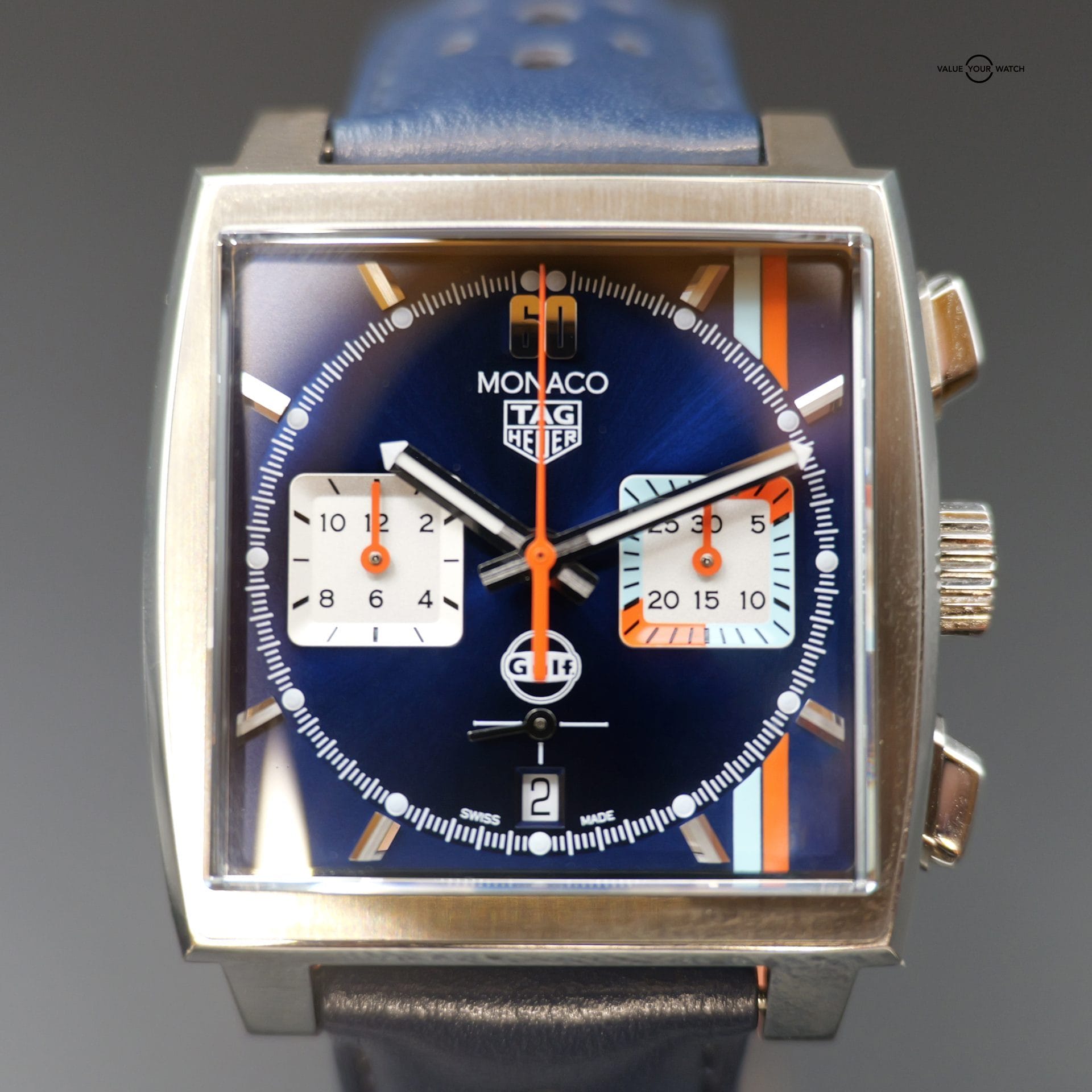 Tag Heuer Monaco Gulf CBL2115.FC6494 39MM Blue Dial Full Set WARRANTY