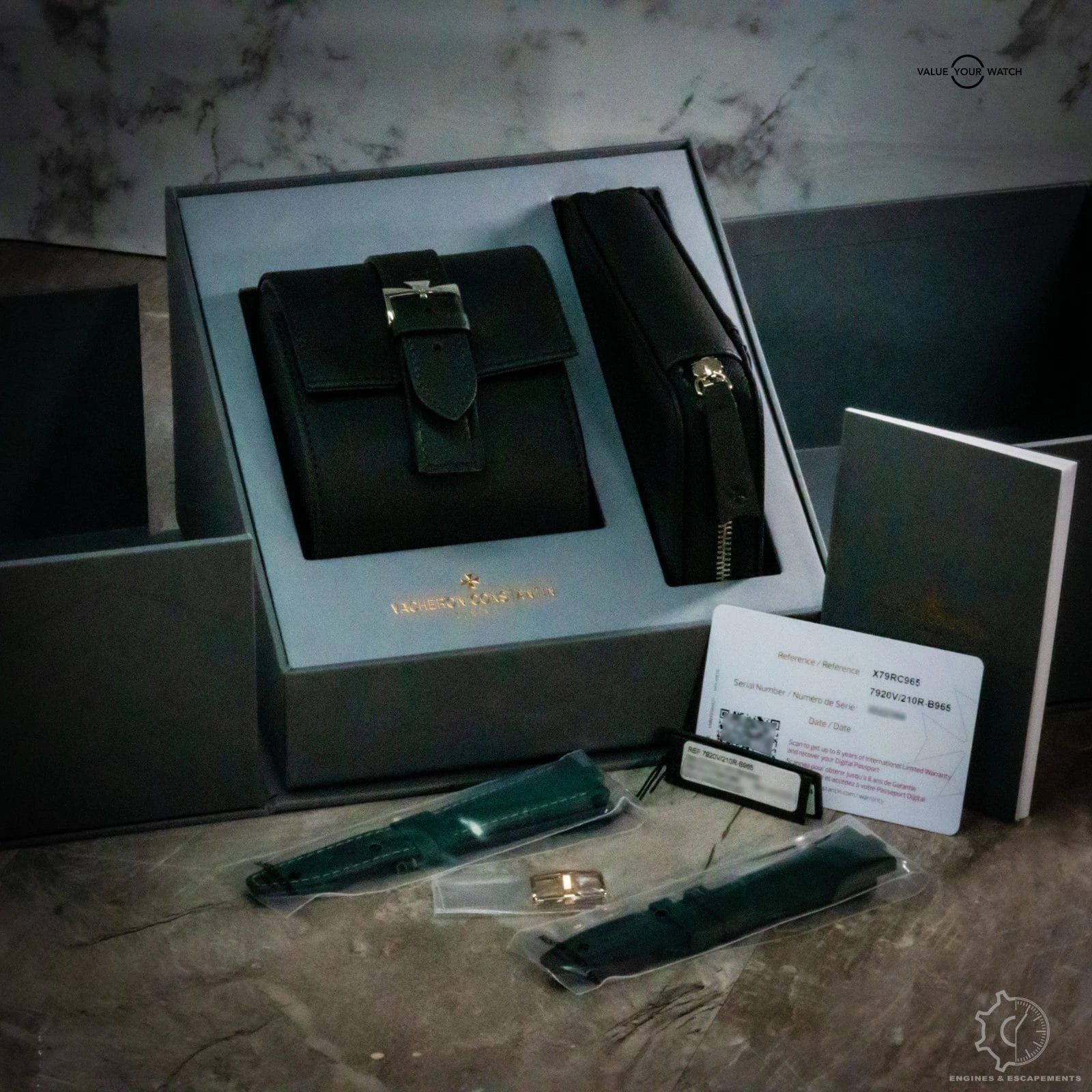 Vacheron Constantin Overseas Dual Time Green Dial Rose Gold 7920V Unworn BNIB - Image 13